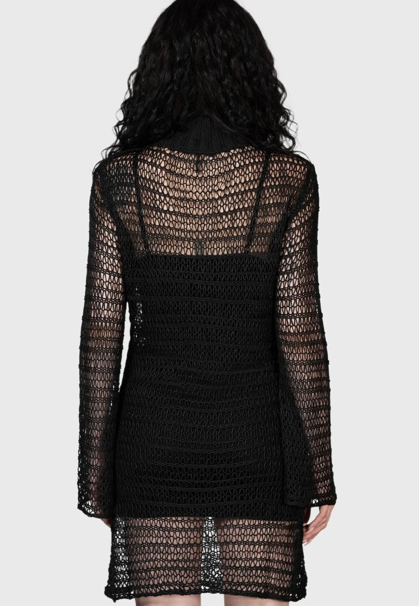 Killstar - Rebecca's Rage Knit Black - Dress - Image 5