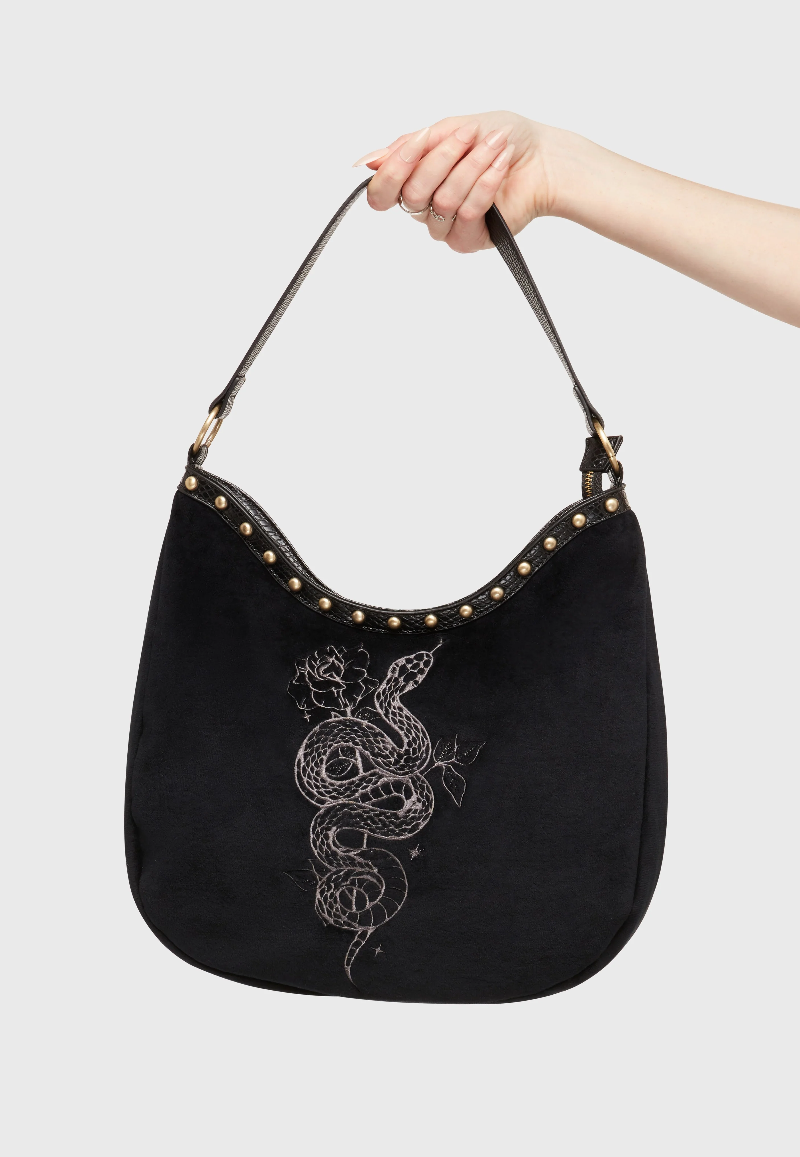 Killstar - Serpent & Thorn Black/Purple - Shoulder Bag - Image 2