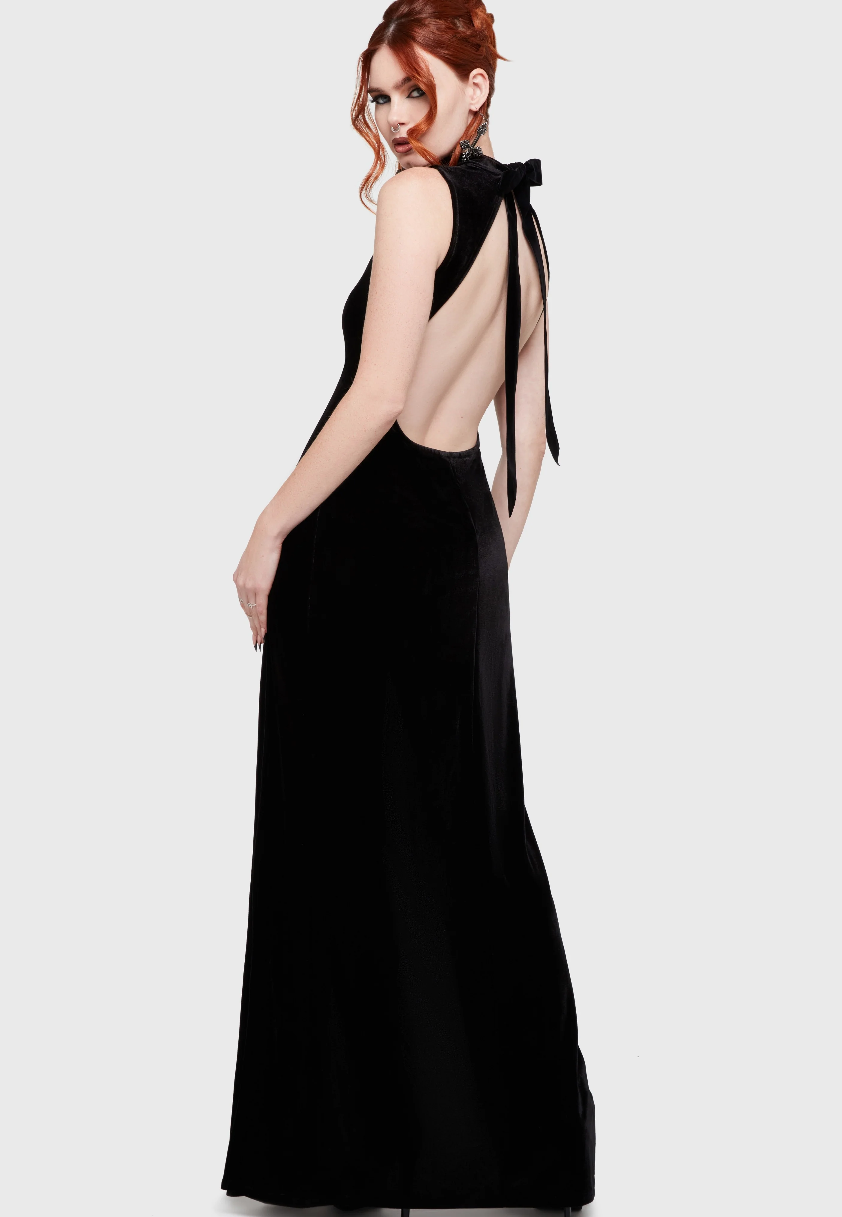 Killstar - Vamp Whisper Maxi Black - Dress - Image 2