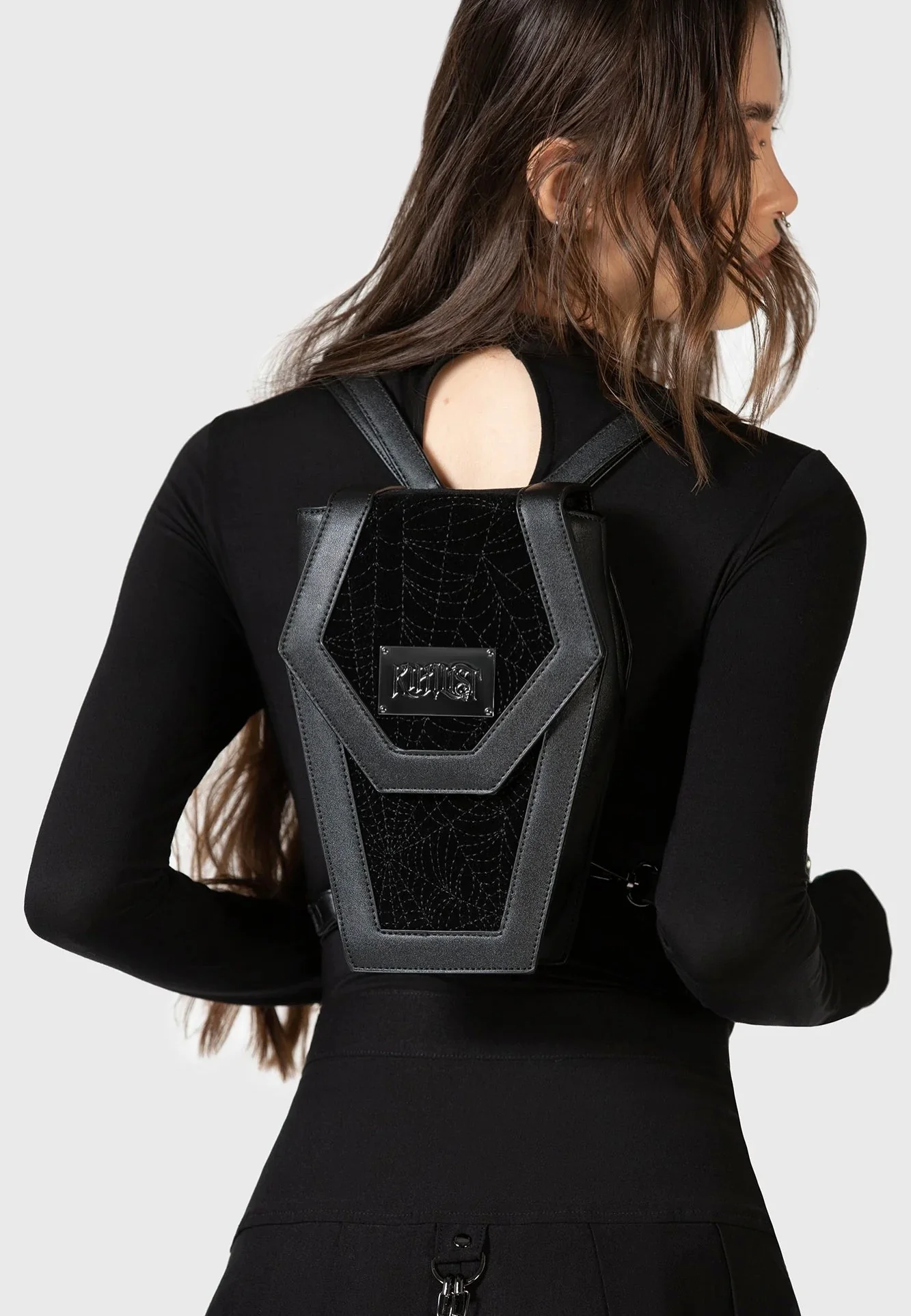 Killstar x Kihilist - Casket Of Sorrow Mini Black - Backpack - Image 4