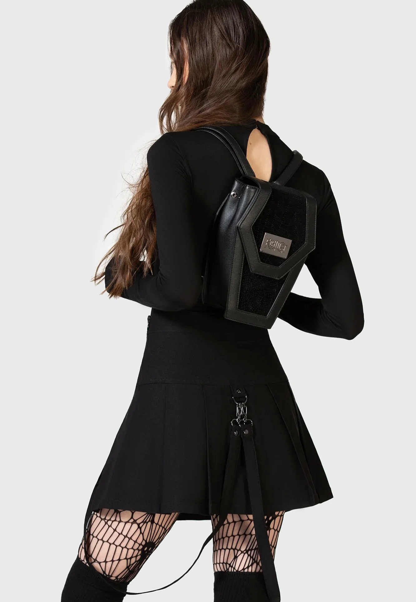 Killstar x Kihilist - Casket Of Sorrow Mini Black - Backpack - Image 5