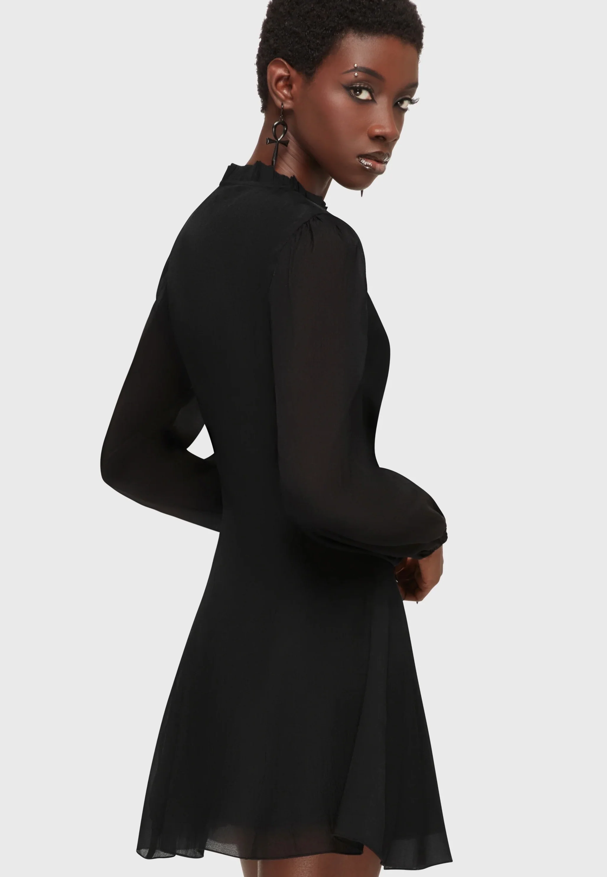 Killstar x Kihilist - Liora's Wrath Mini Black - Dress - Image 2