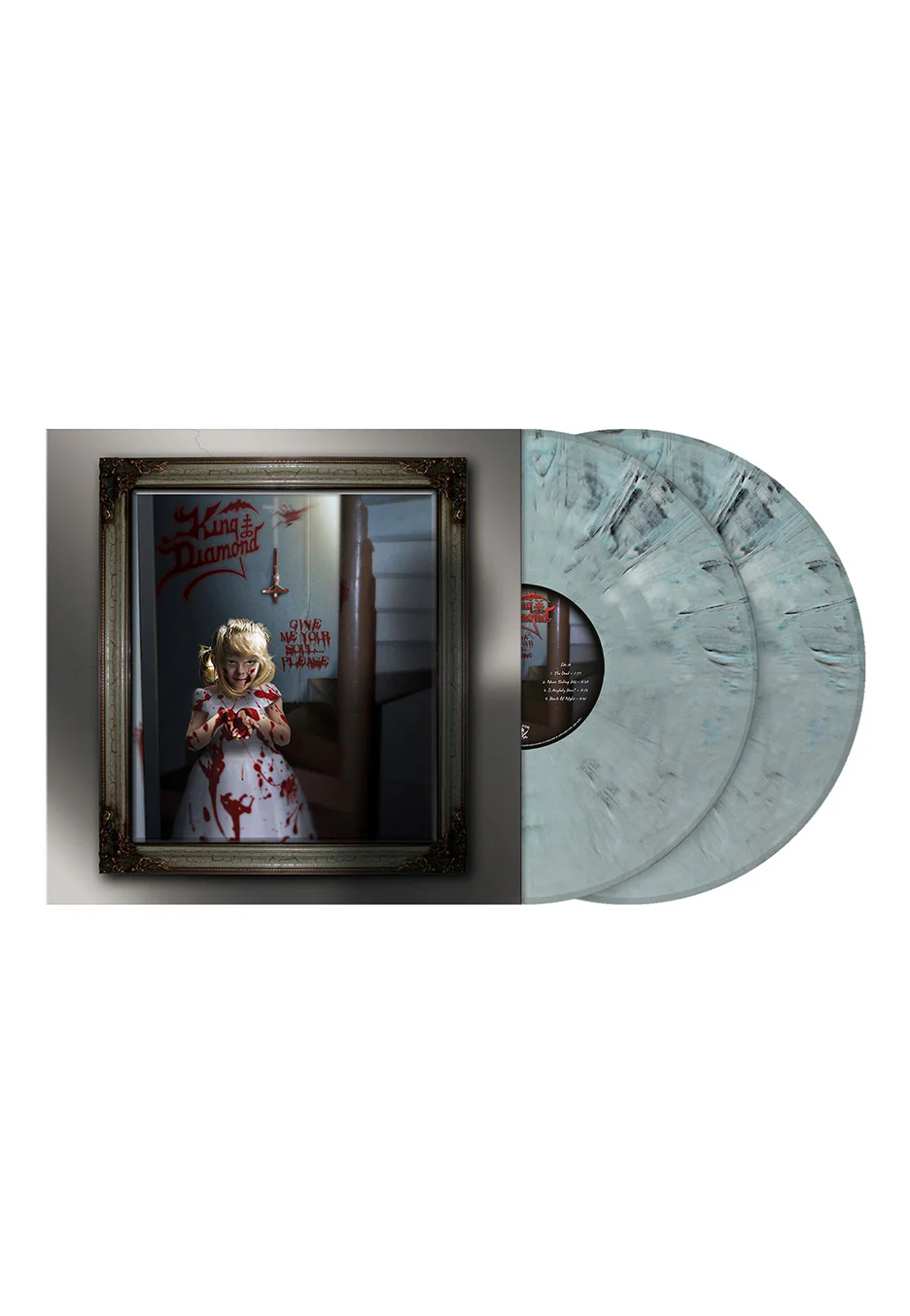 King Diamond - Give Me Your Soul...Please Steel Blue/Grey - Marbled 2 Vinyl