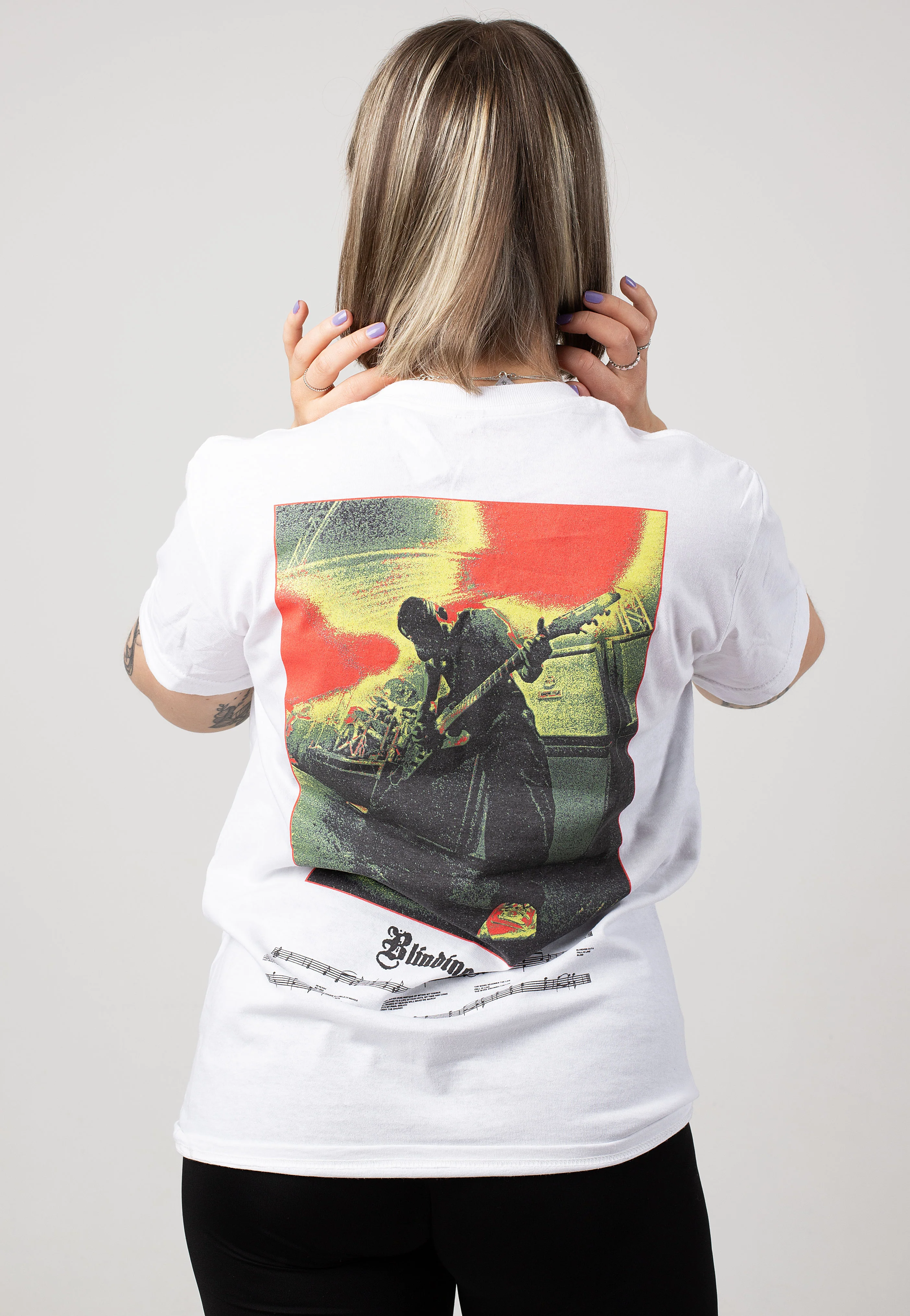 Blinding Faith White - T-Shirt - Image 6