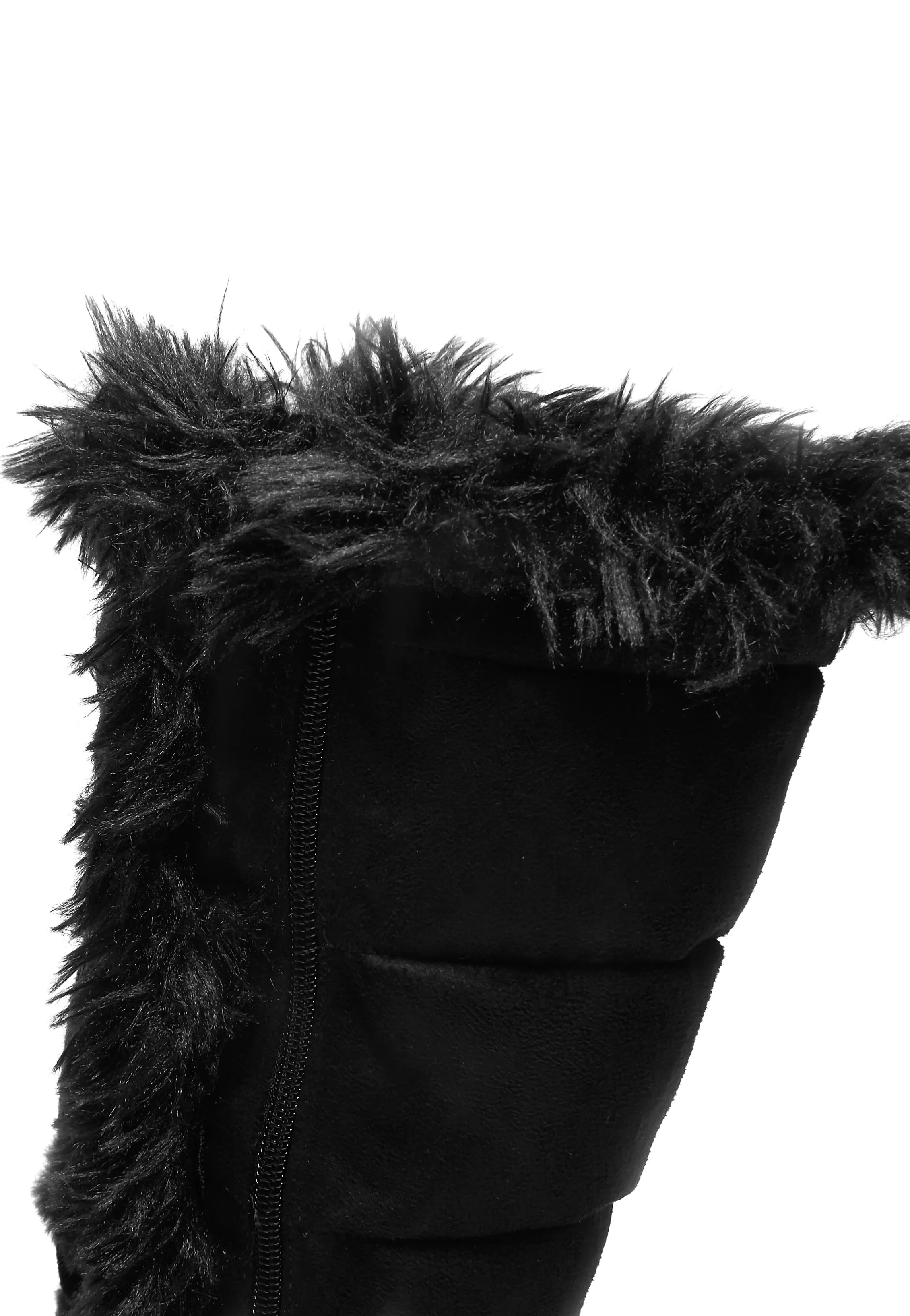 Koi Footwear x Twilight - La Push Crescent Platform Faux Fur Long Black - Girl Shoes - Image 4