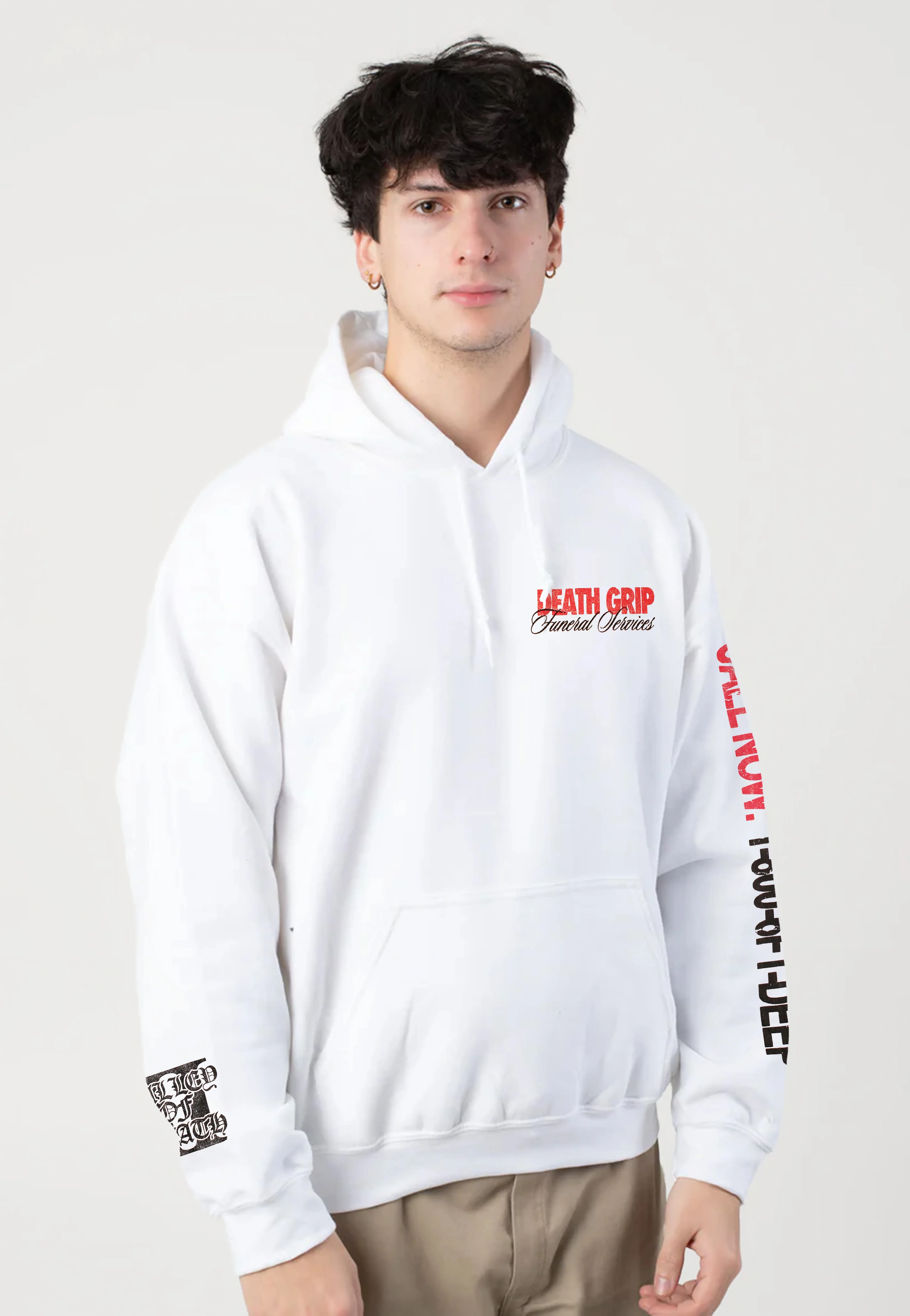 Lionheart - Death Grip White - Hoodie - Image 3