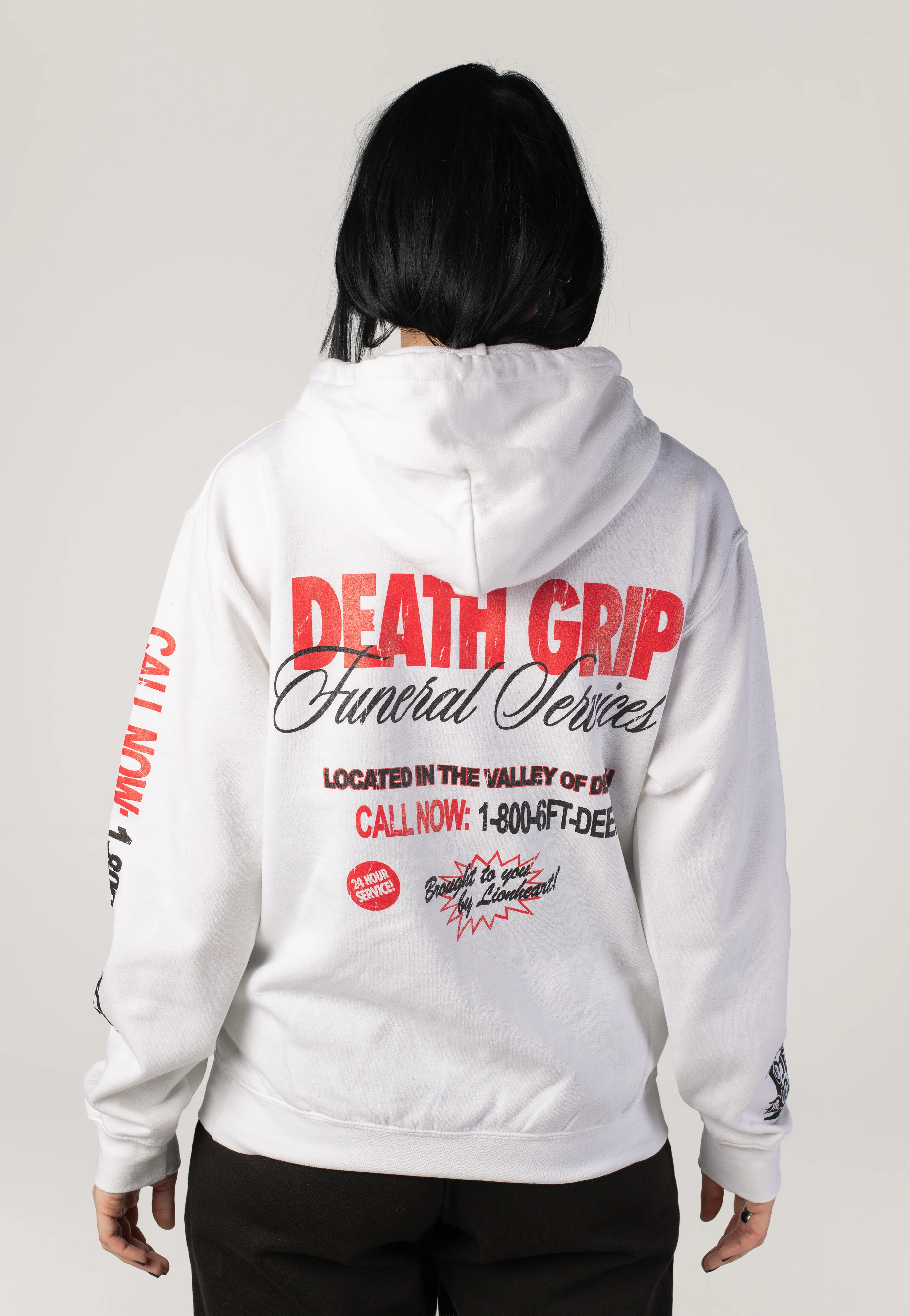 Lionheart - Death Grip White - Hoodie - Image 6