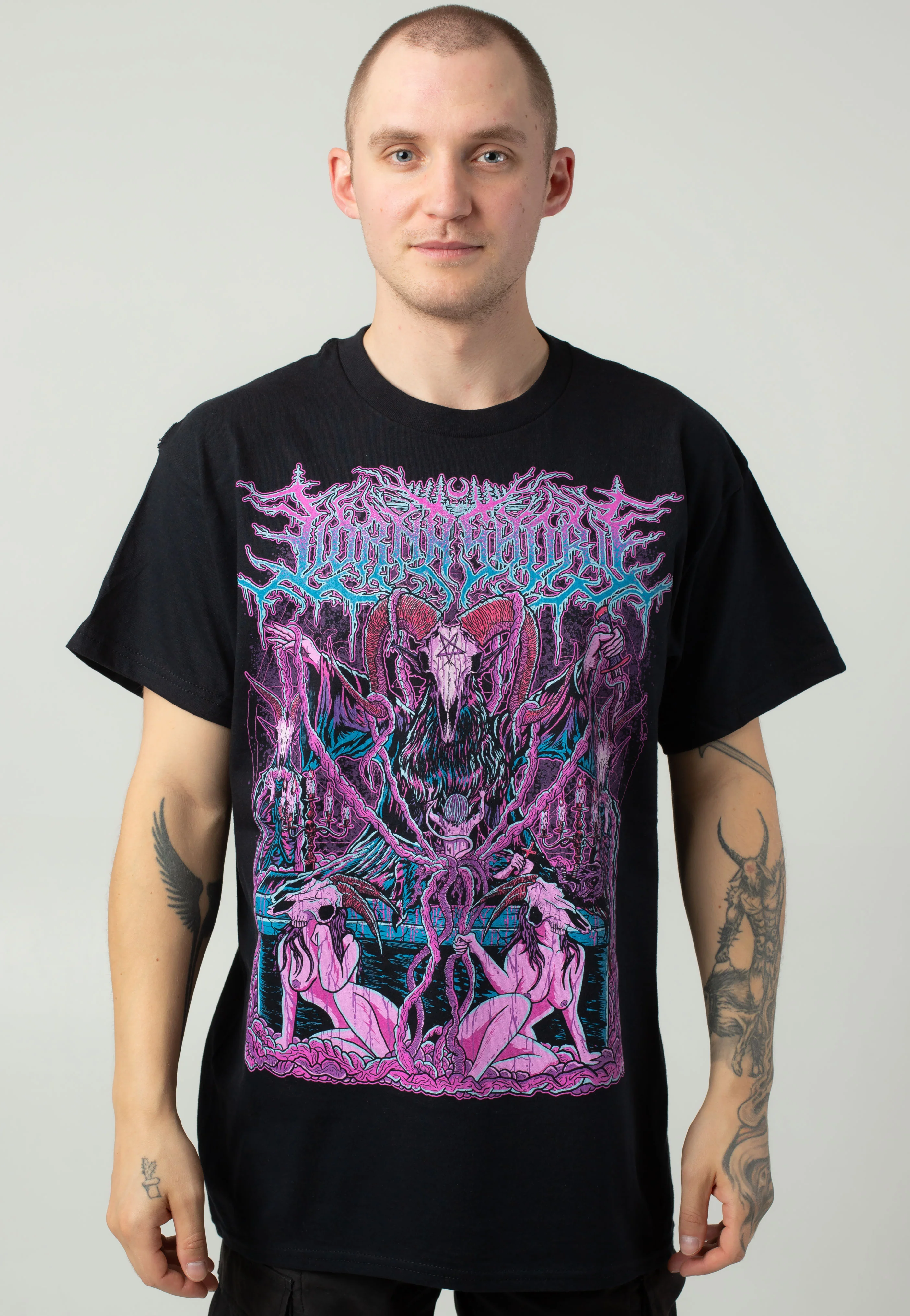 Lorna Shore - Pink Goat - T-Shirt - Image 3