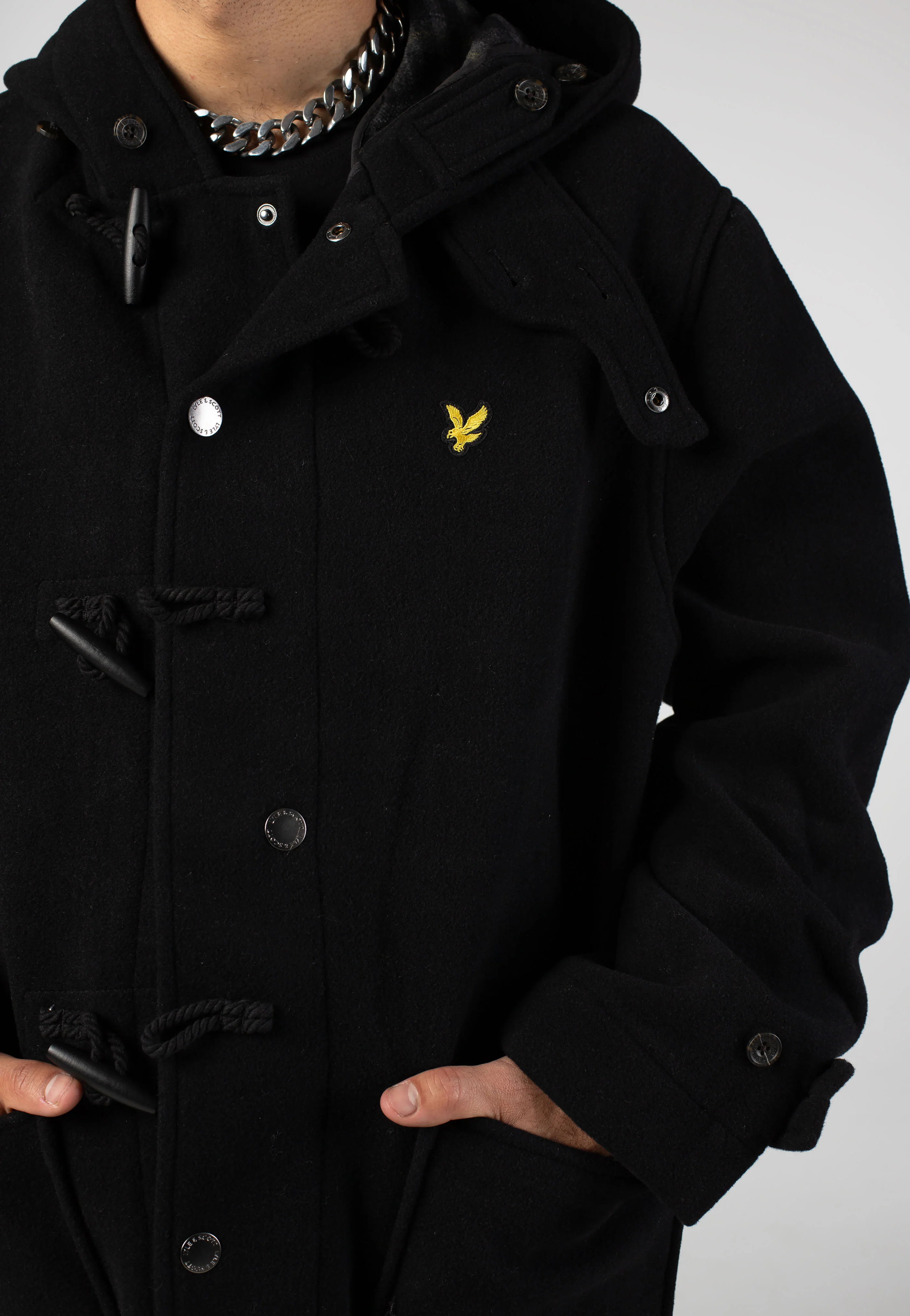 Lyle & Scott - Duffle Jet Black - Jacket - Image 5