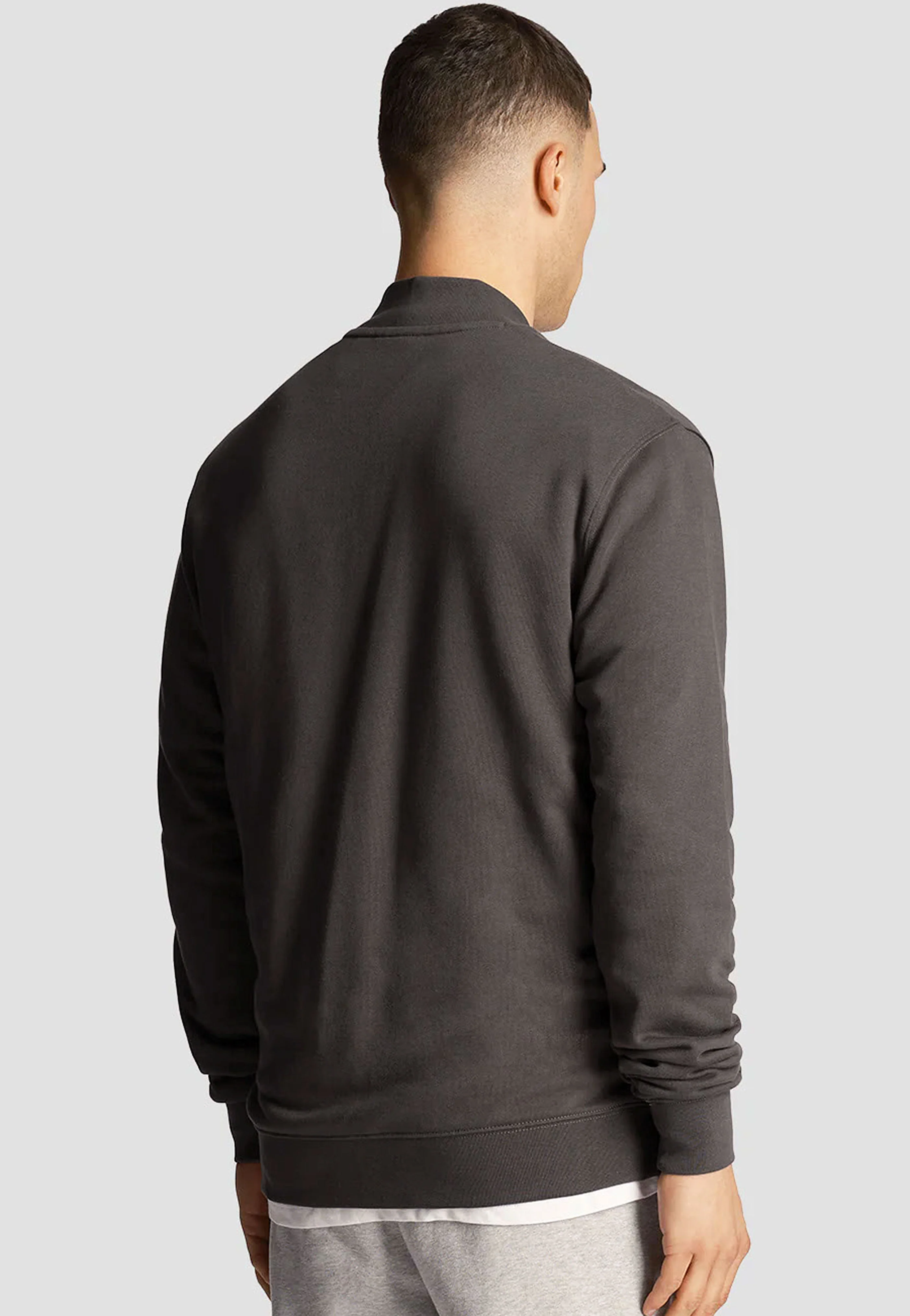 Lyle & Scott - Loopback Jersey Gunmetal - Zipper - Image 2