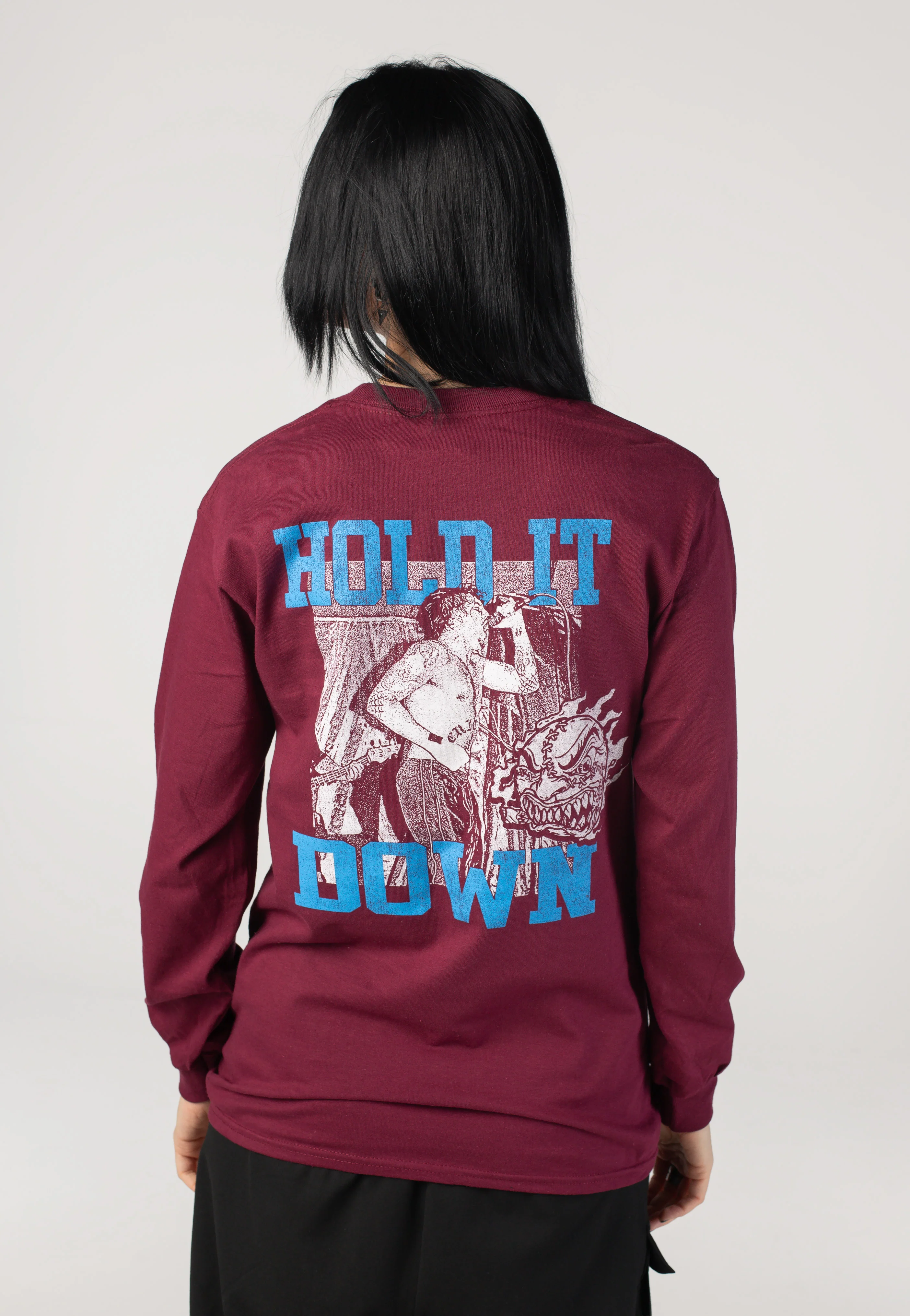 Madball - Hold It Down Live Pic 25 Years Anniversary Burgundy - Longsleeve - Image 6