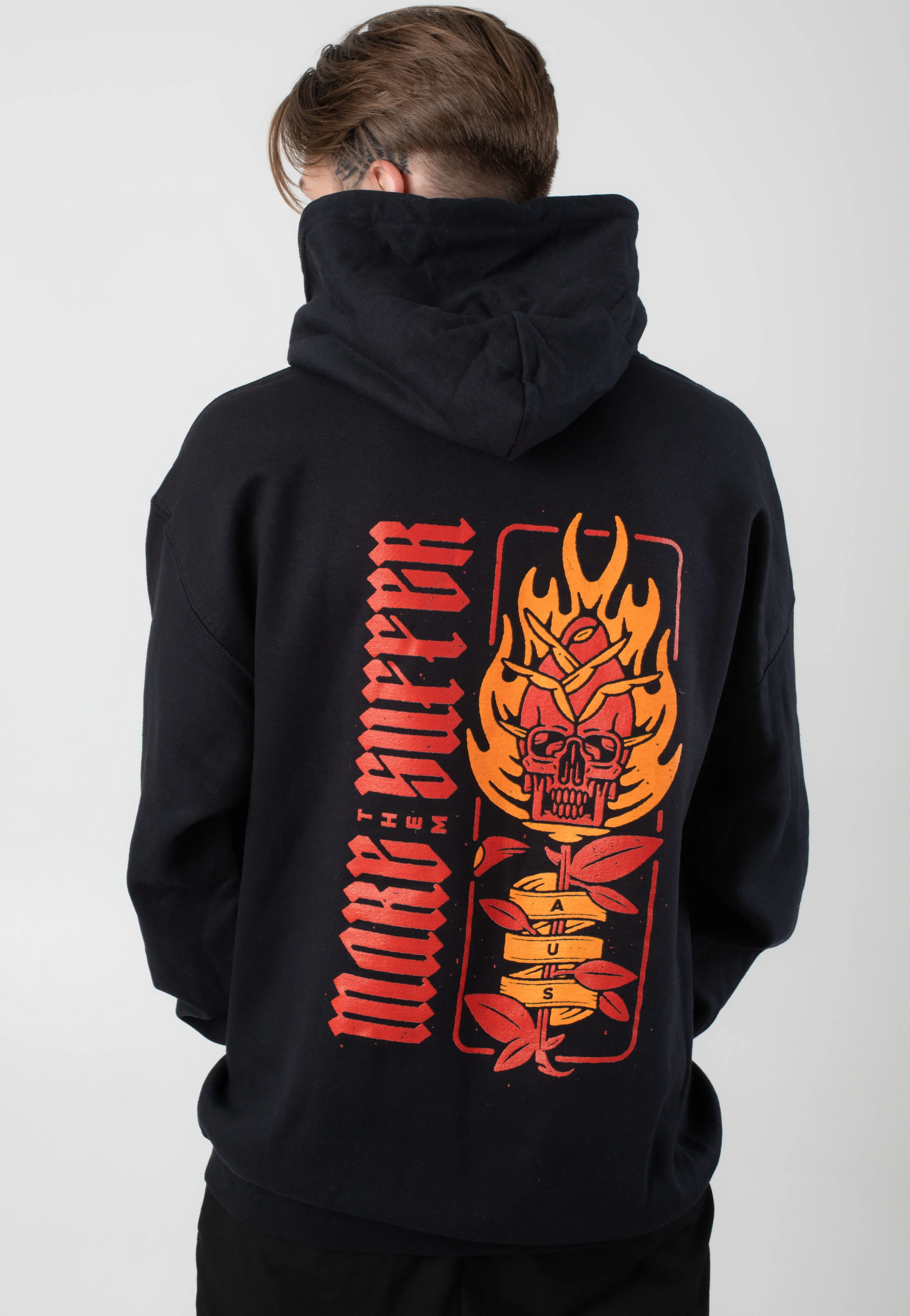 Make Them Suffer - Burning Skull Rose - Hoodie - Image 4