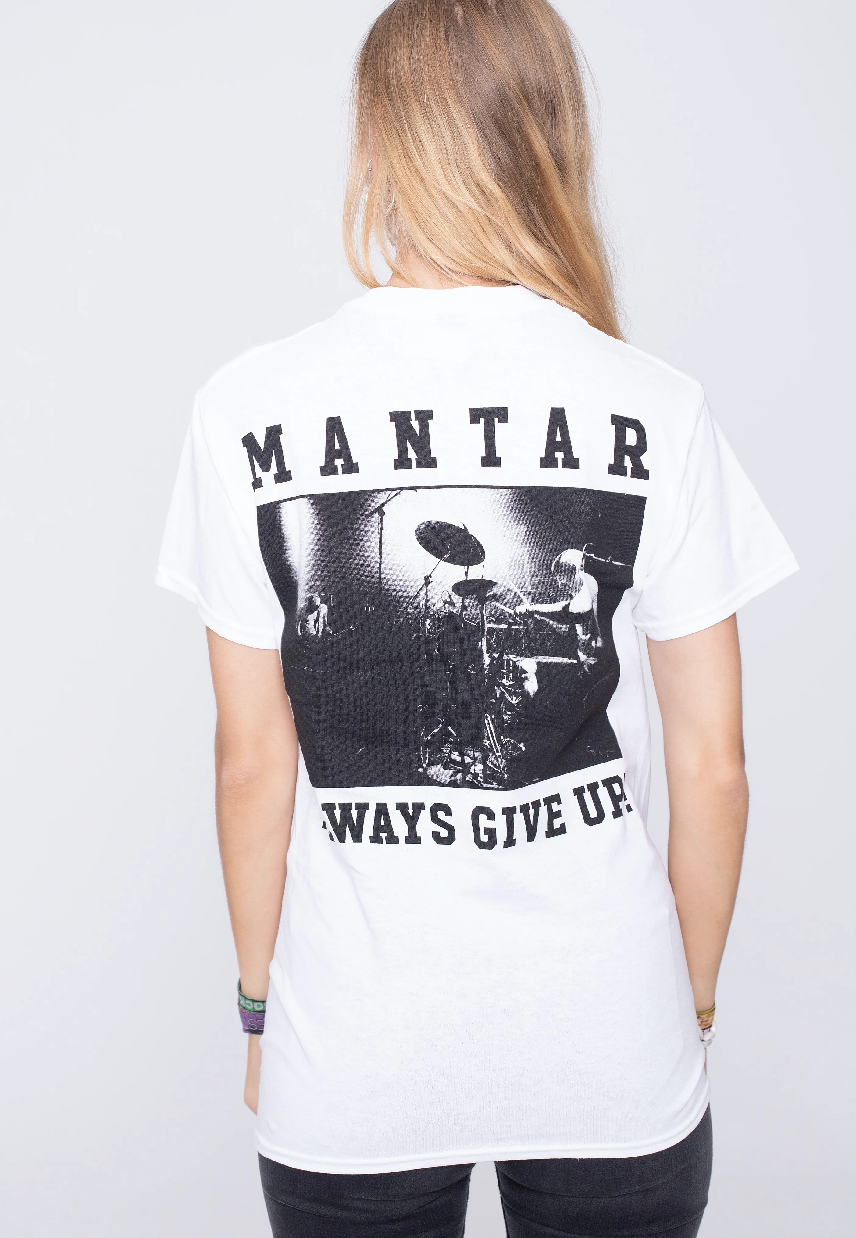 Mantar - Always Give Up White - T-Shirt - Image 6