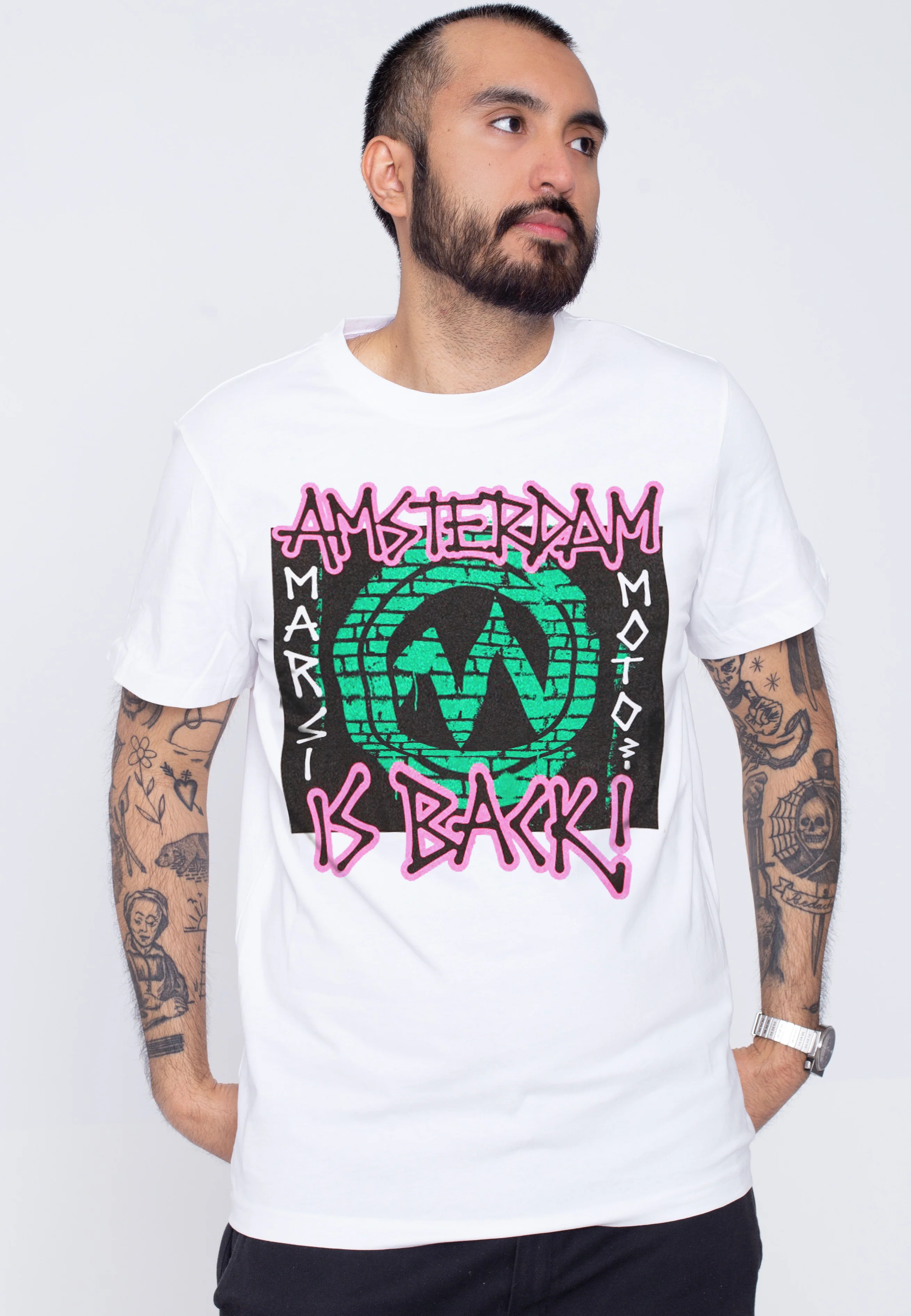Marsimoto - Amsterdam Is Back White - T-Shirt - Image 3