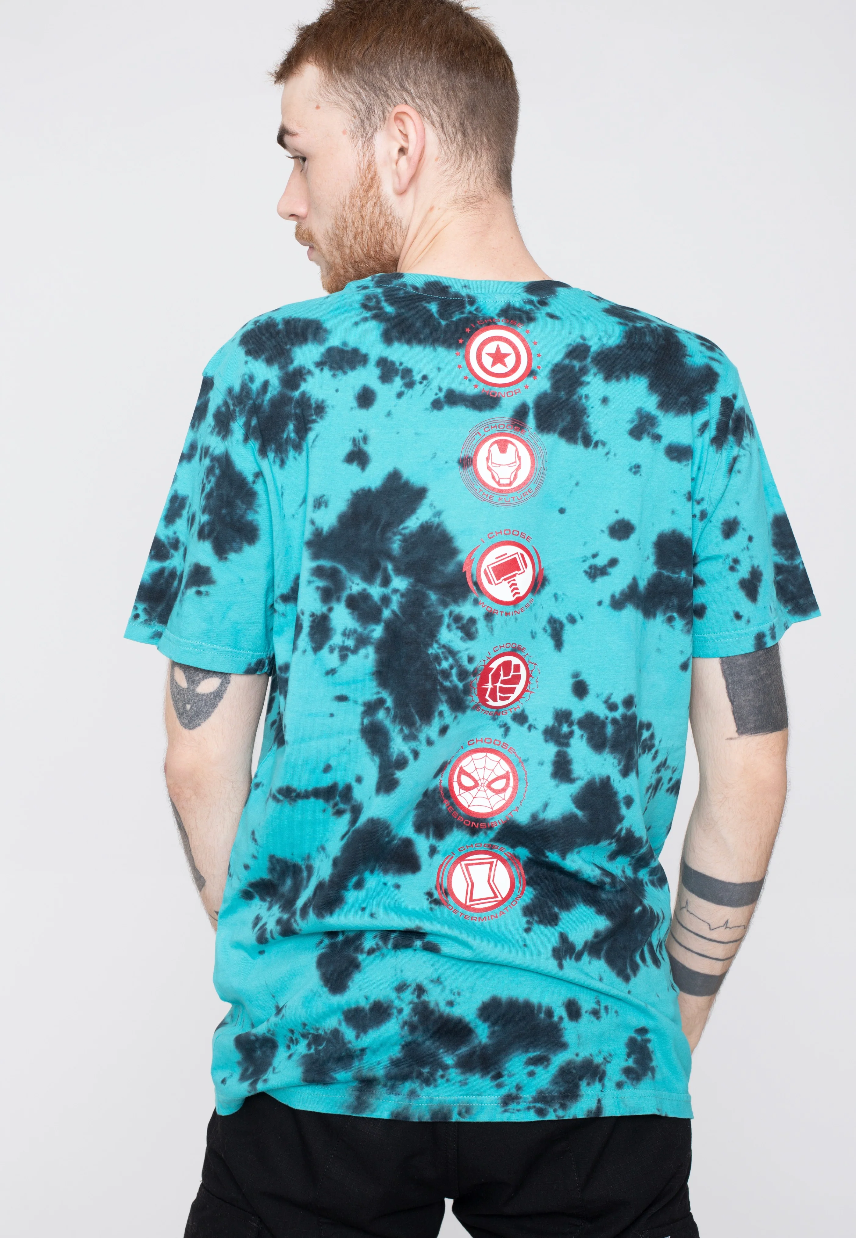 Marvel Comics - Tie Dye Icon Blue - T-Shirt - Image 5