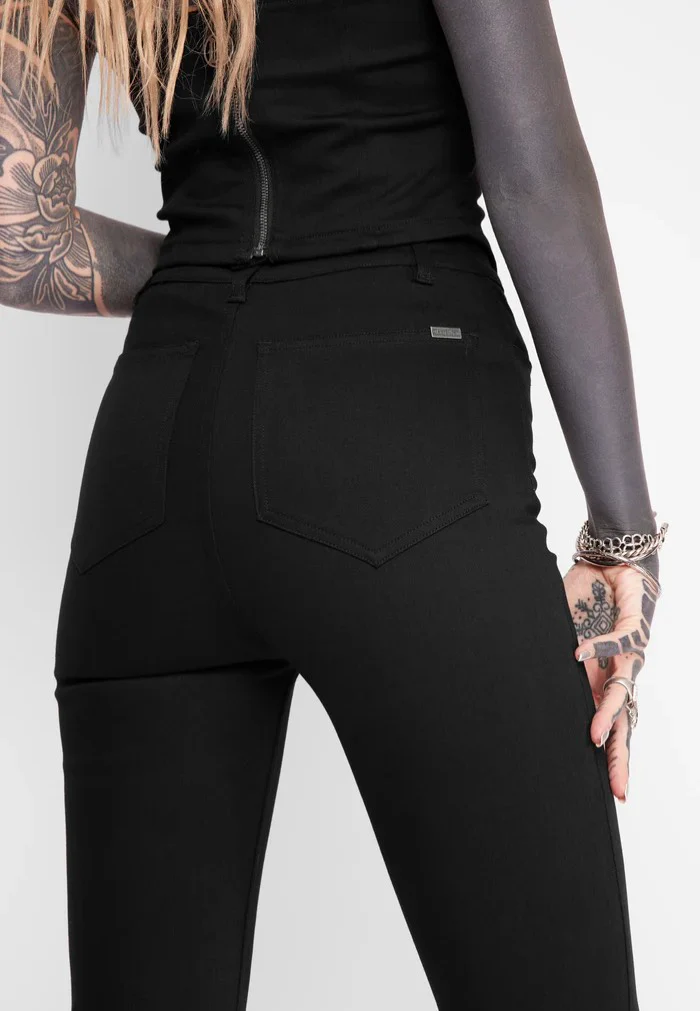 Mary Wyatt - Sienna Lace-Up Black - Pants - Image 6