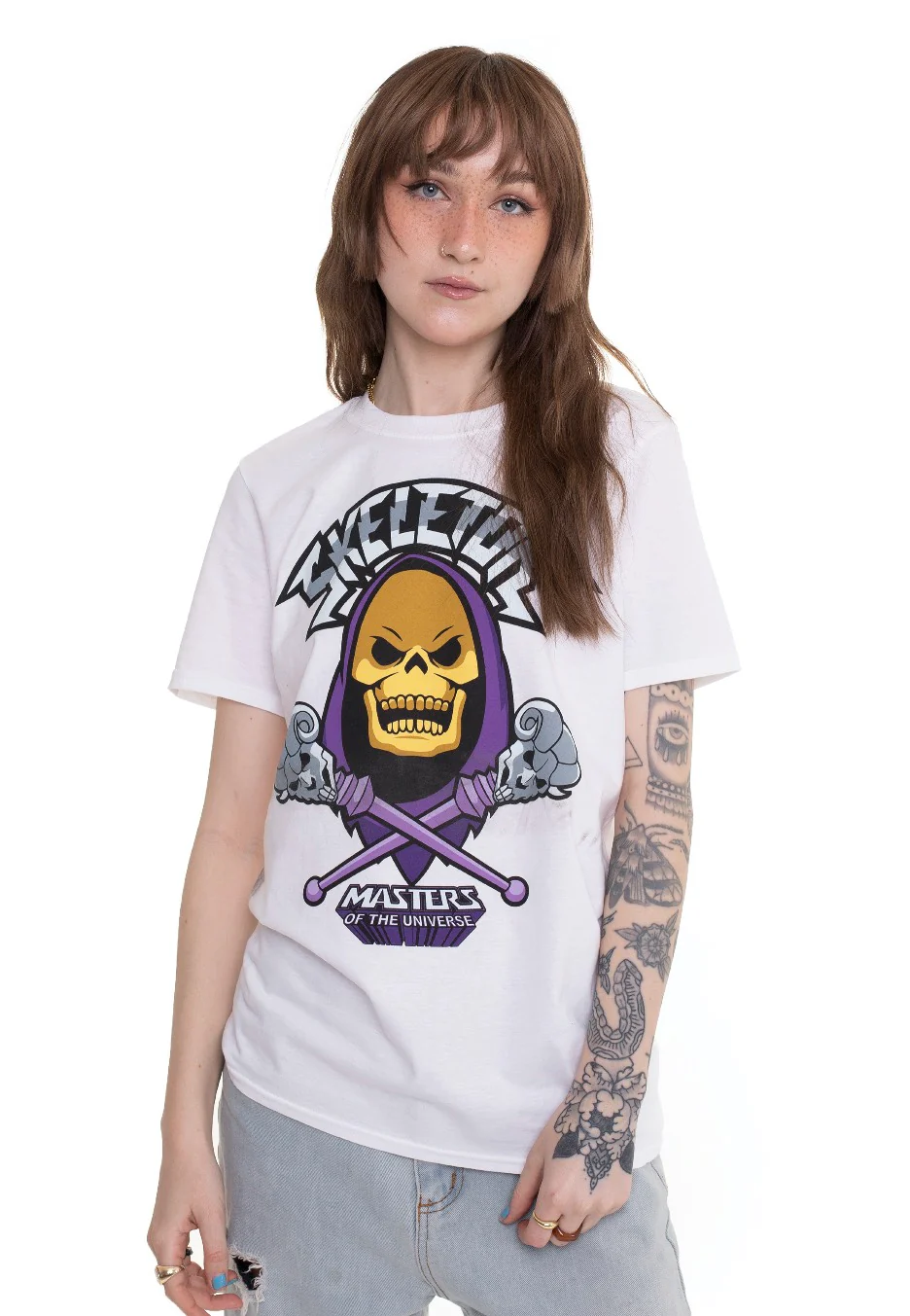 Masters Of The Universe - Skeletor Cross White - T-Shirt - Image 5