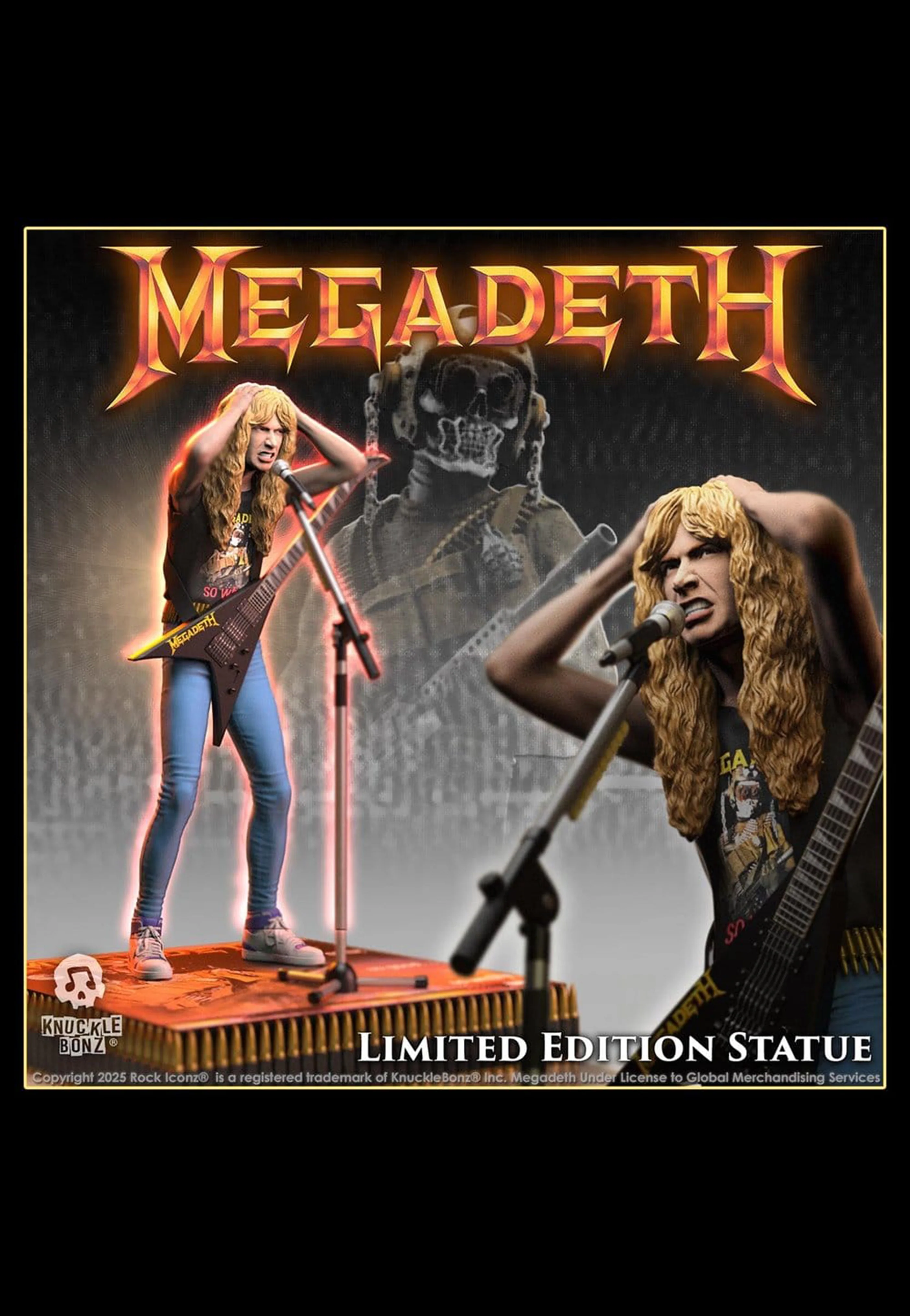 Megadeth - Dave Mustaine II Rock Iconz - Statue