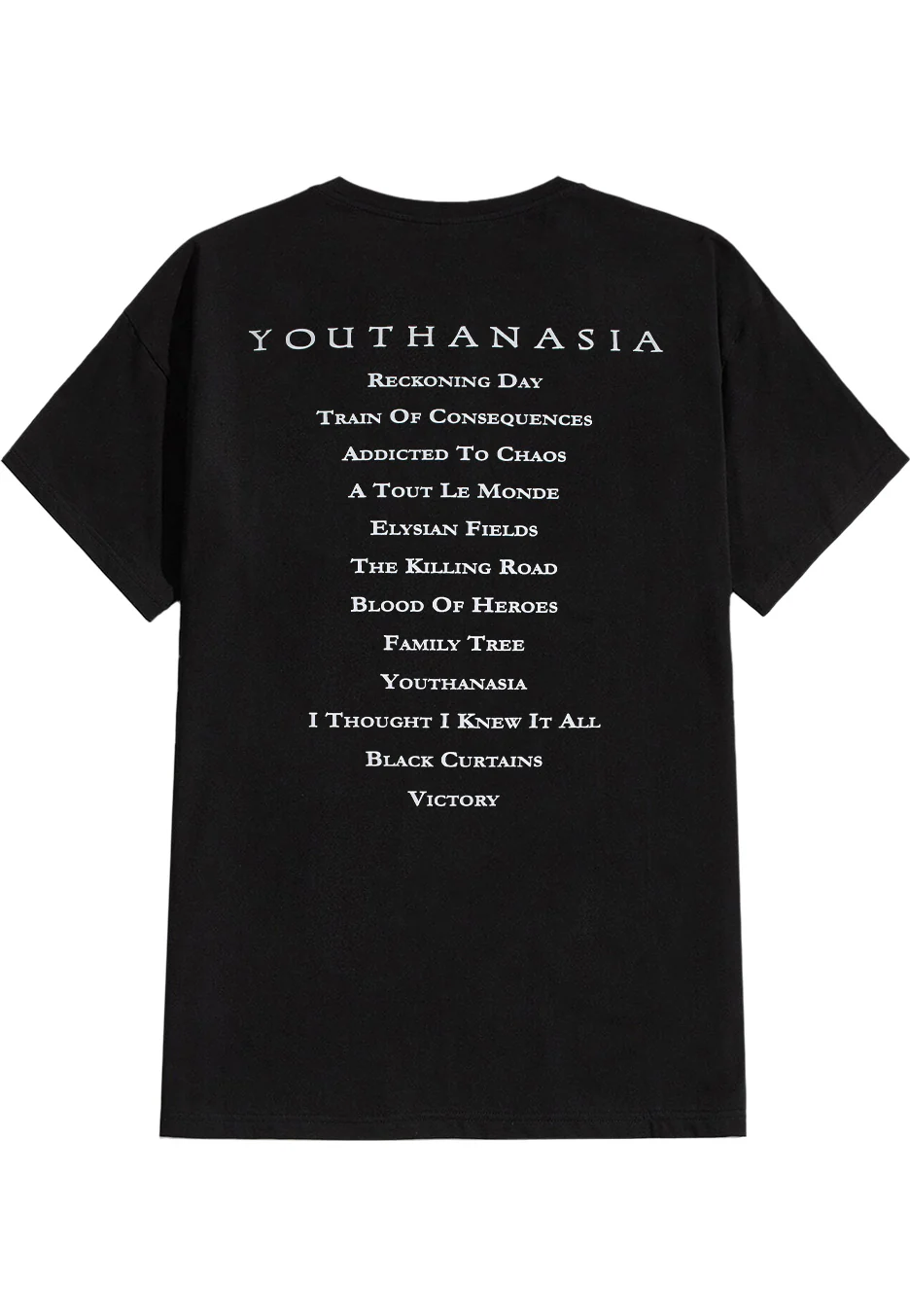 Megadeth - Youthanasia Tracklist - T-Shirt - Image 2