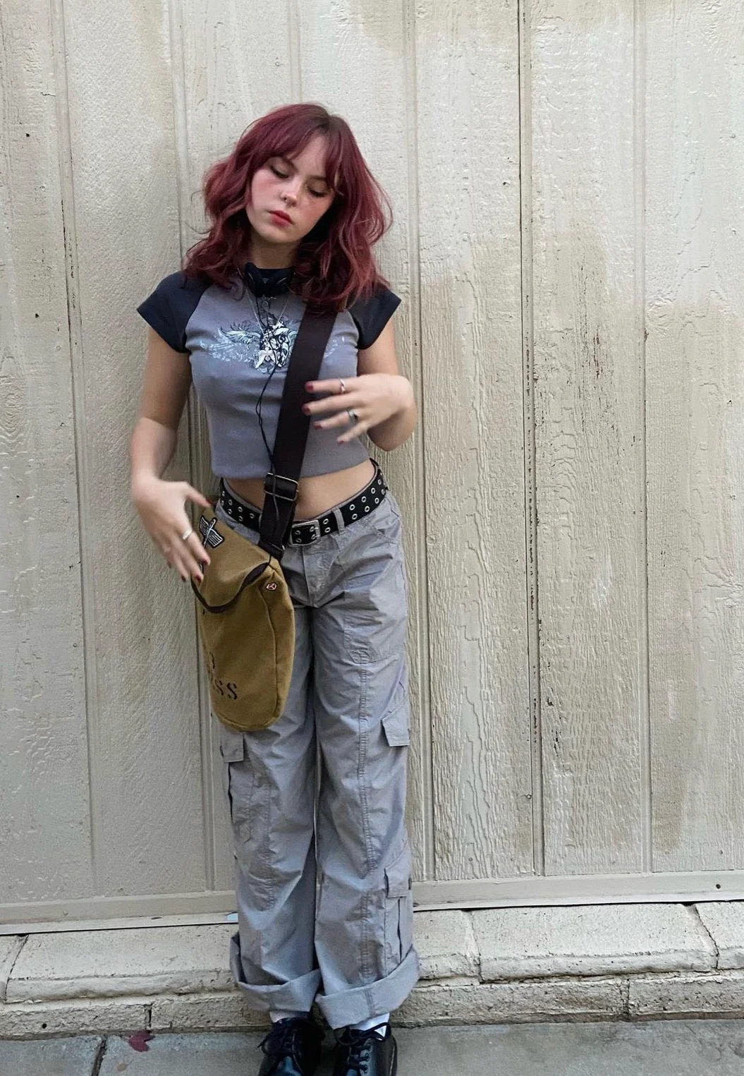 Minga London - Cleo Y2K Cargo Grey - Pants - Image 7