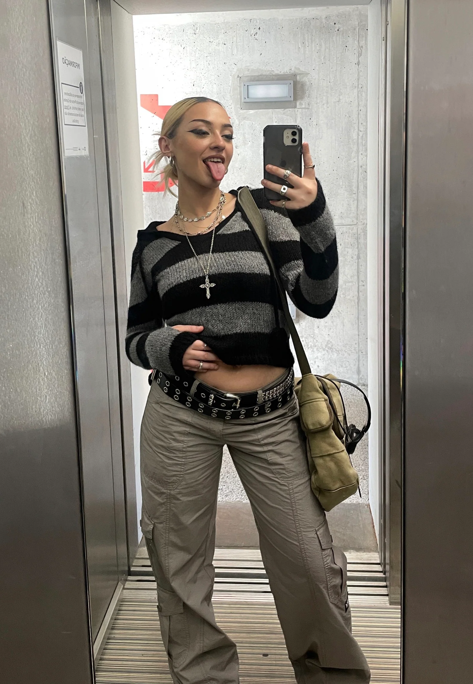Minga London - Cleo Y2K Cargo Grey - Pants - Image 8