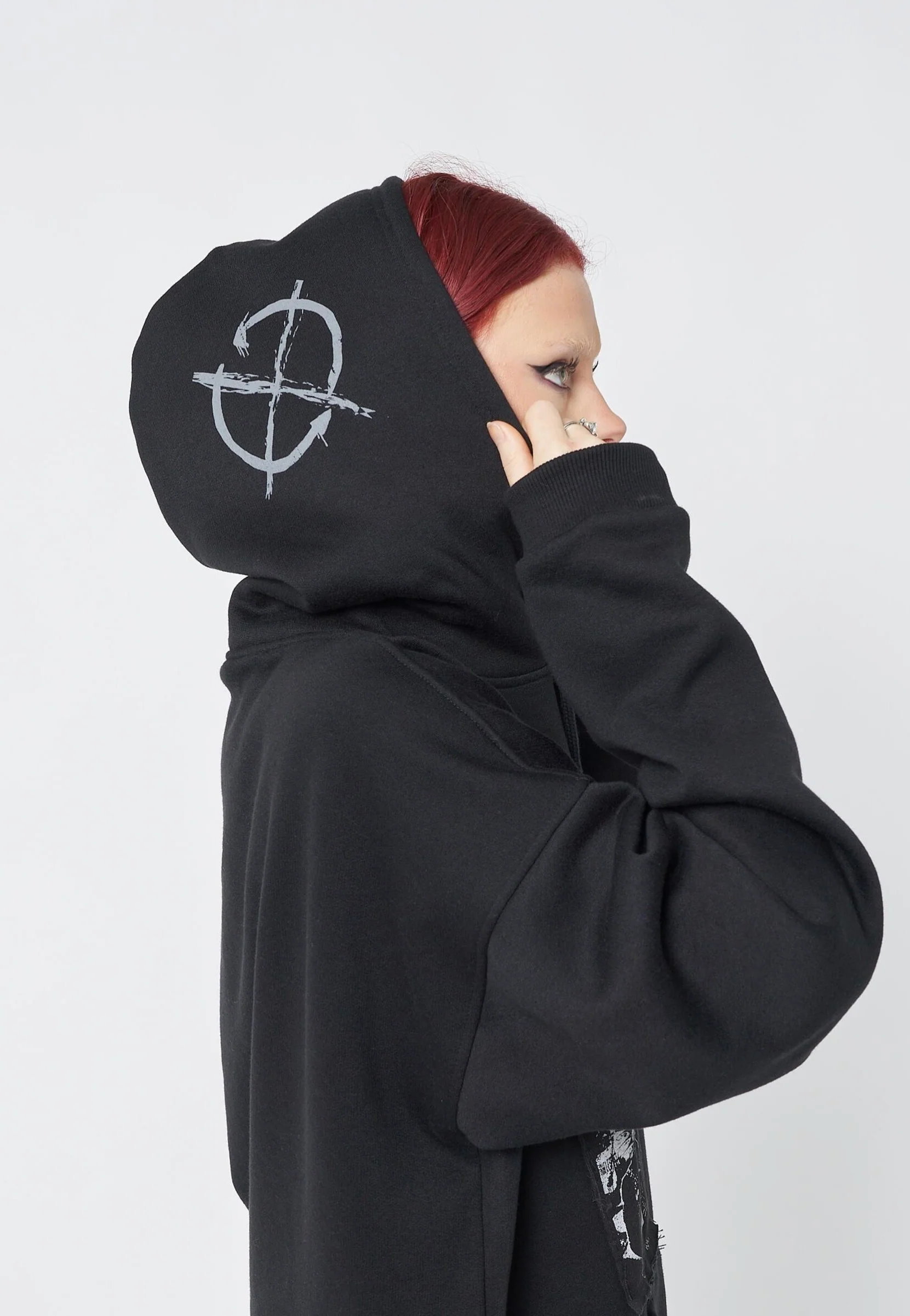Minga London - Troublemaker Patches Black - Hoodie - Image 5