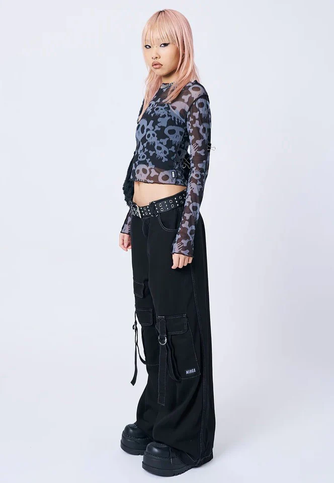 Minga London - Tyra Black Utility Pockets - Pants - Image 8