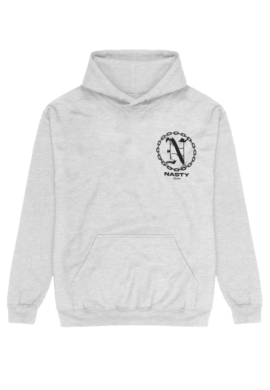Nasty - Skull Chaos Sportsgrey - Hoodie