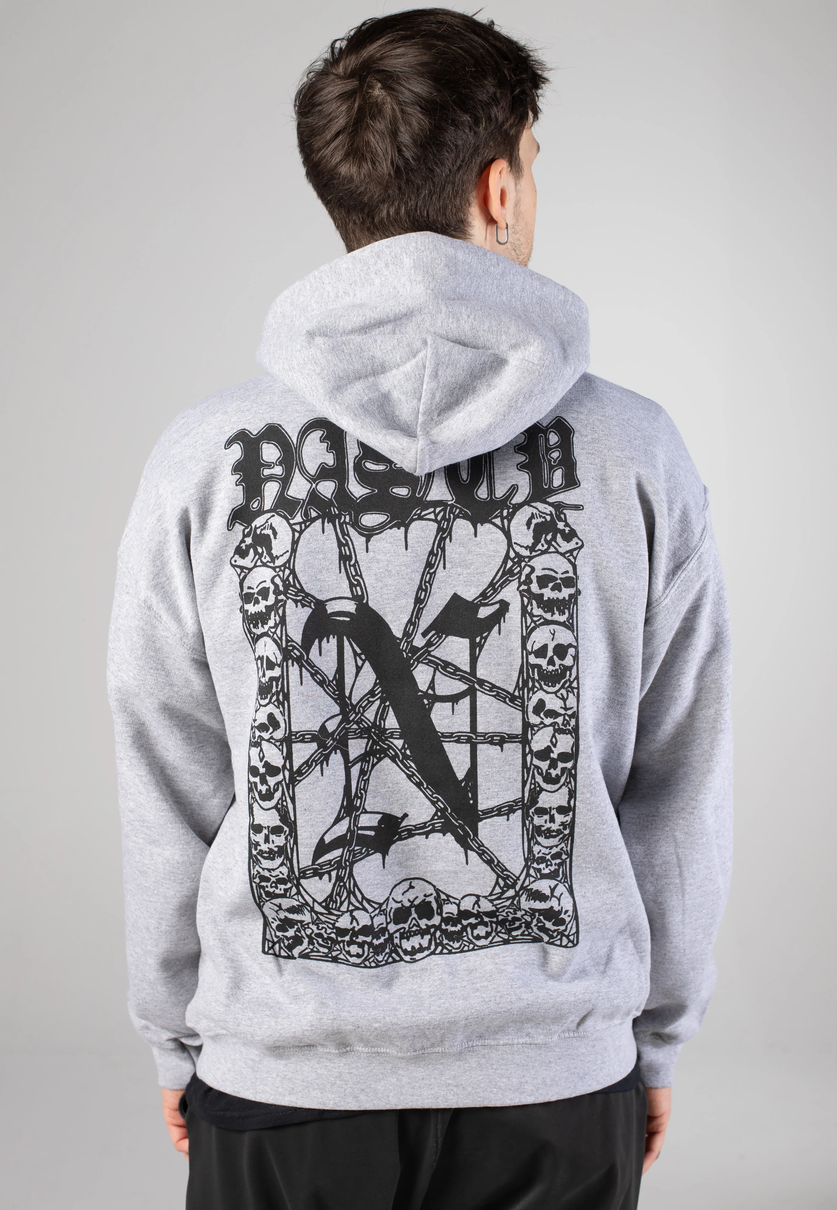 Nasty - Skull Chaos Sportsgrey - Hoodie - Image 4