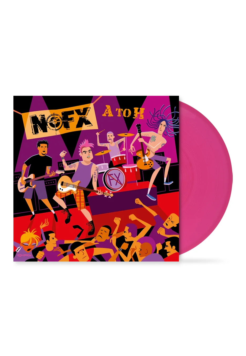 NOFX - A To H Ltd. Transparent Magenta - Colored Vinyl