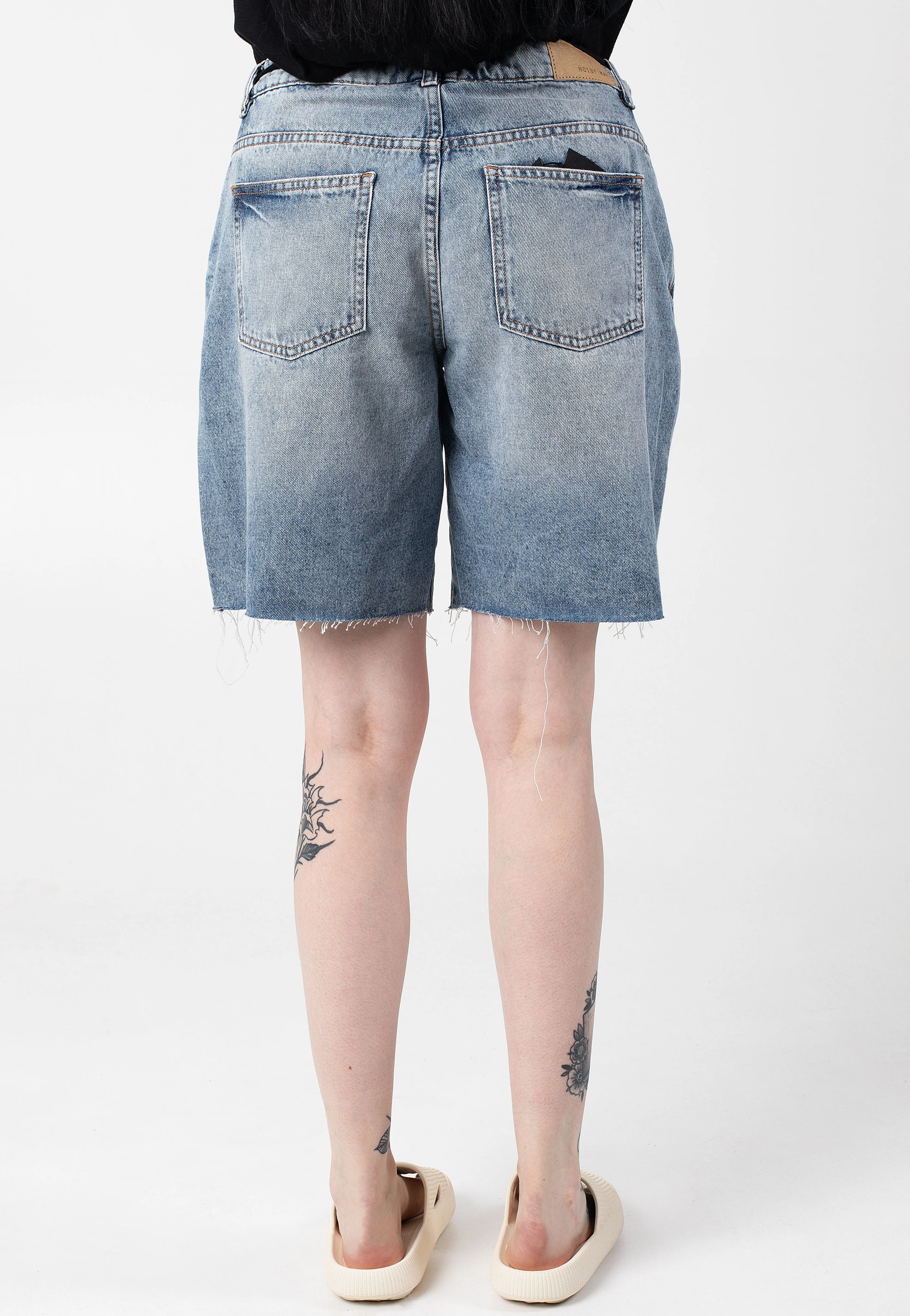Noisy May - Barba Loose Light Blue Denim - Shorts - Image 3