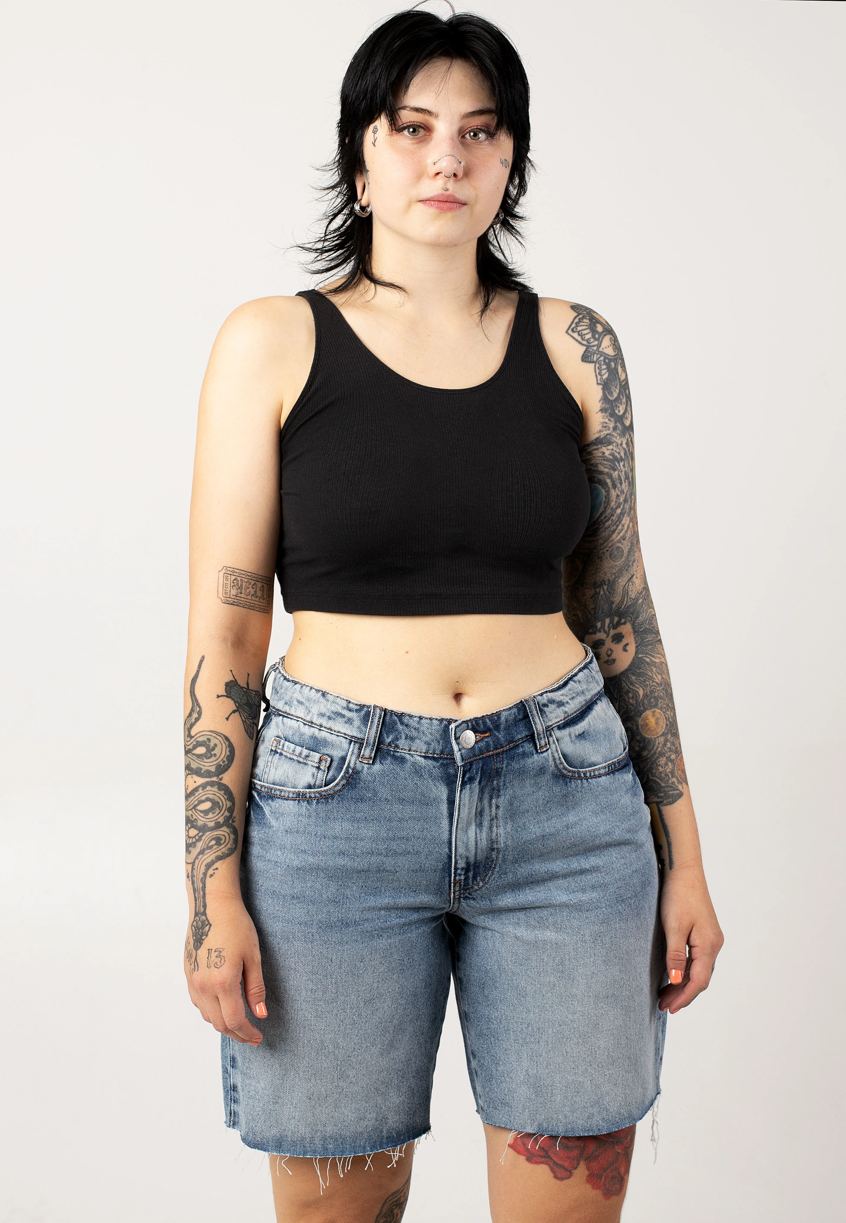 Noisy May - Barba Loose Light Blue Denim - Shorts - Image 5