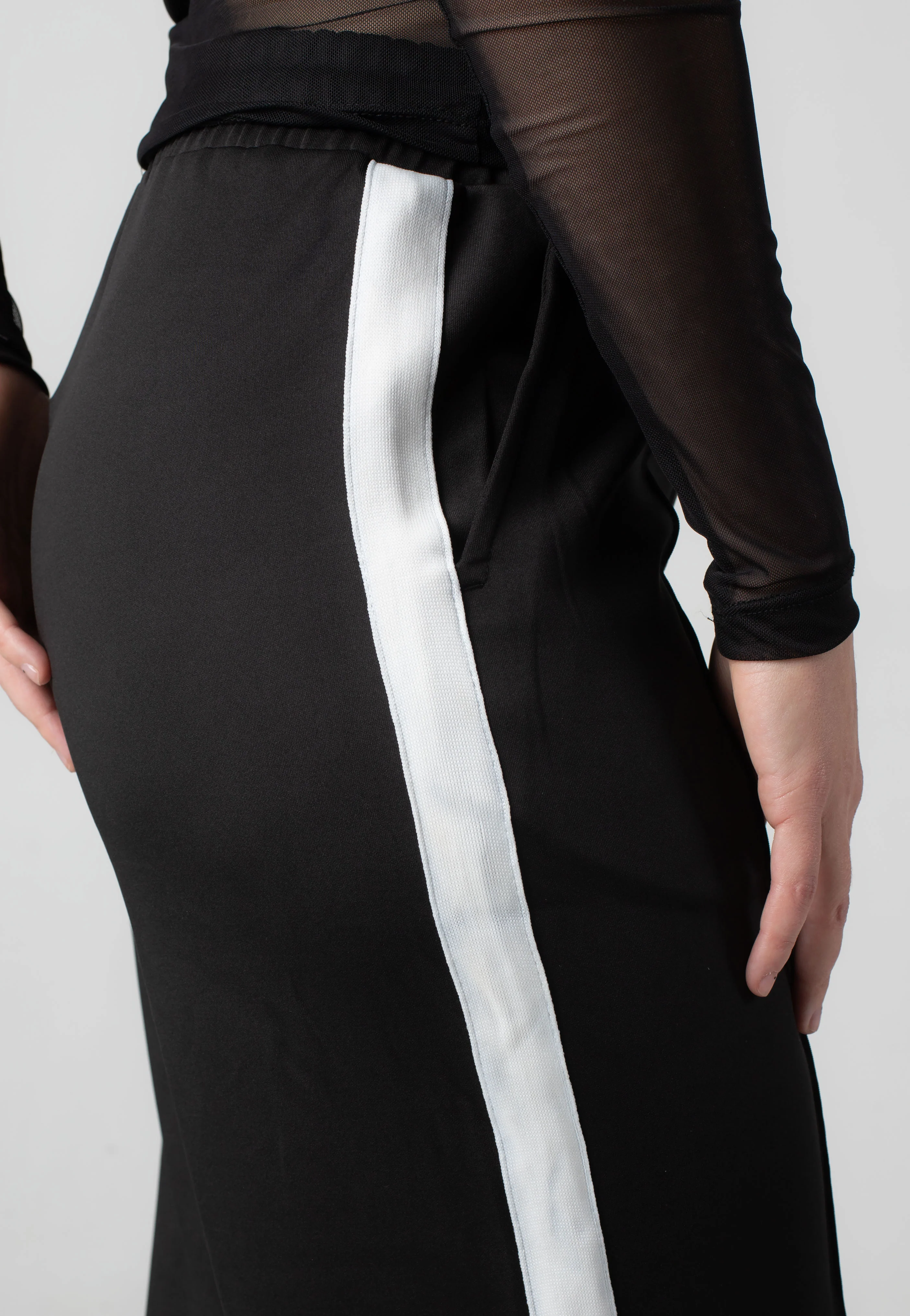 Noisy May - Jenna Sporty Track Black White - Sweat Pants - Image 6