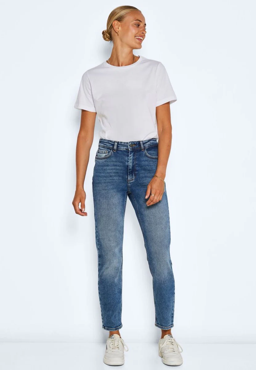 Noisy May - Moni Straight Dark Blue Denim - Jeans - Image 4