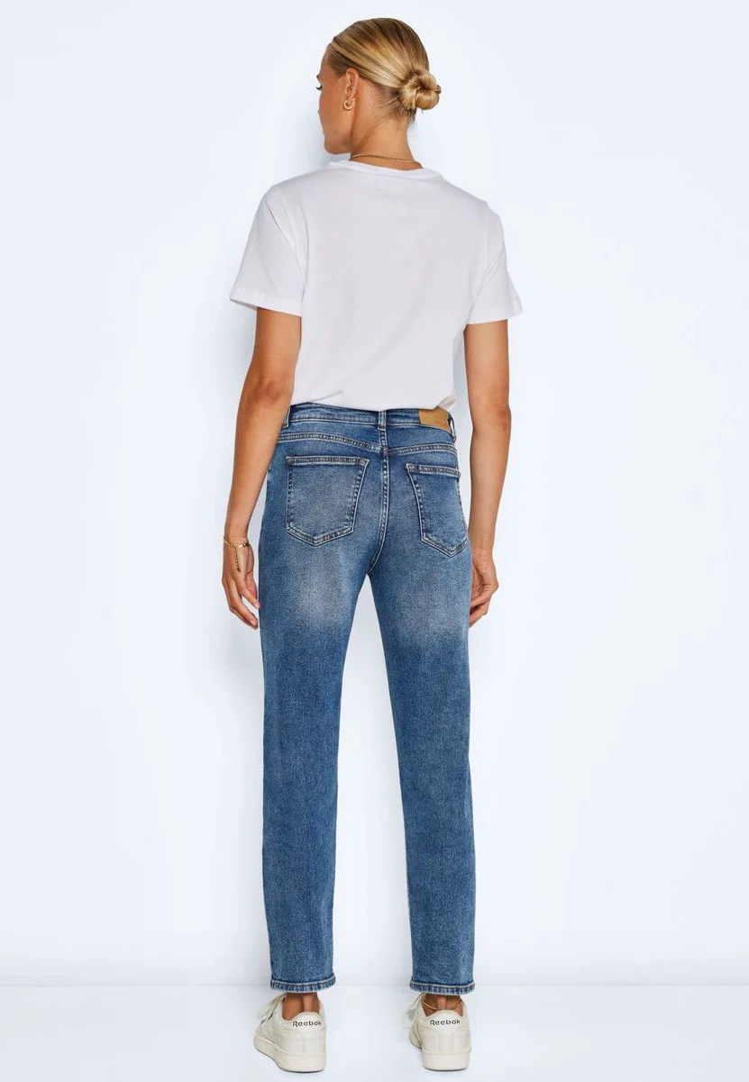 Noisy May - Moni Straight Dark Blue Denim - Jeans - Image 5
