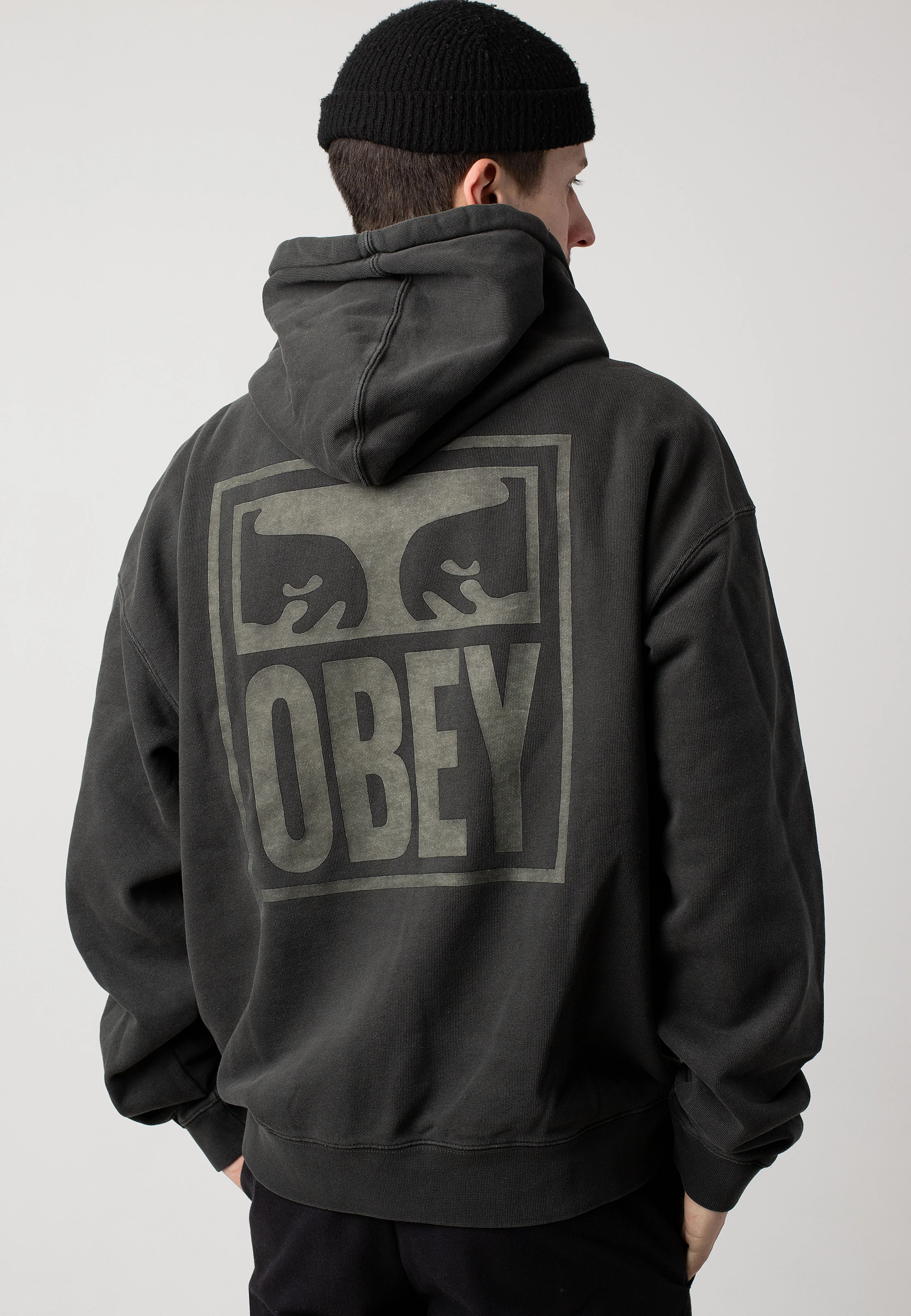 Obey - Pigment Eyes Icon Pirate Black - Hoodie - Image 3