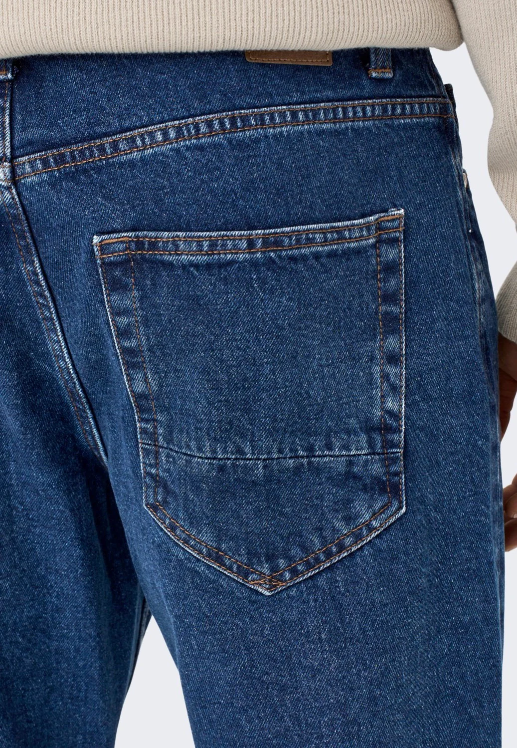 Only & Sons - Avi Beam Dark Blue Blue Denim - Jeans - Image 4