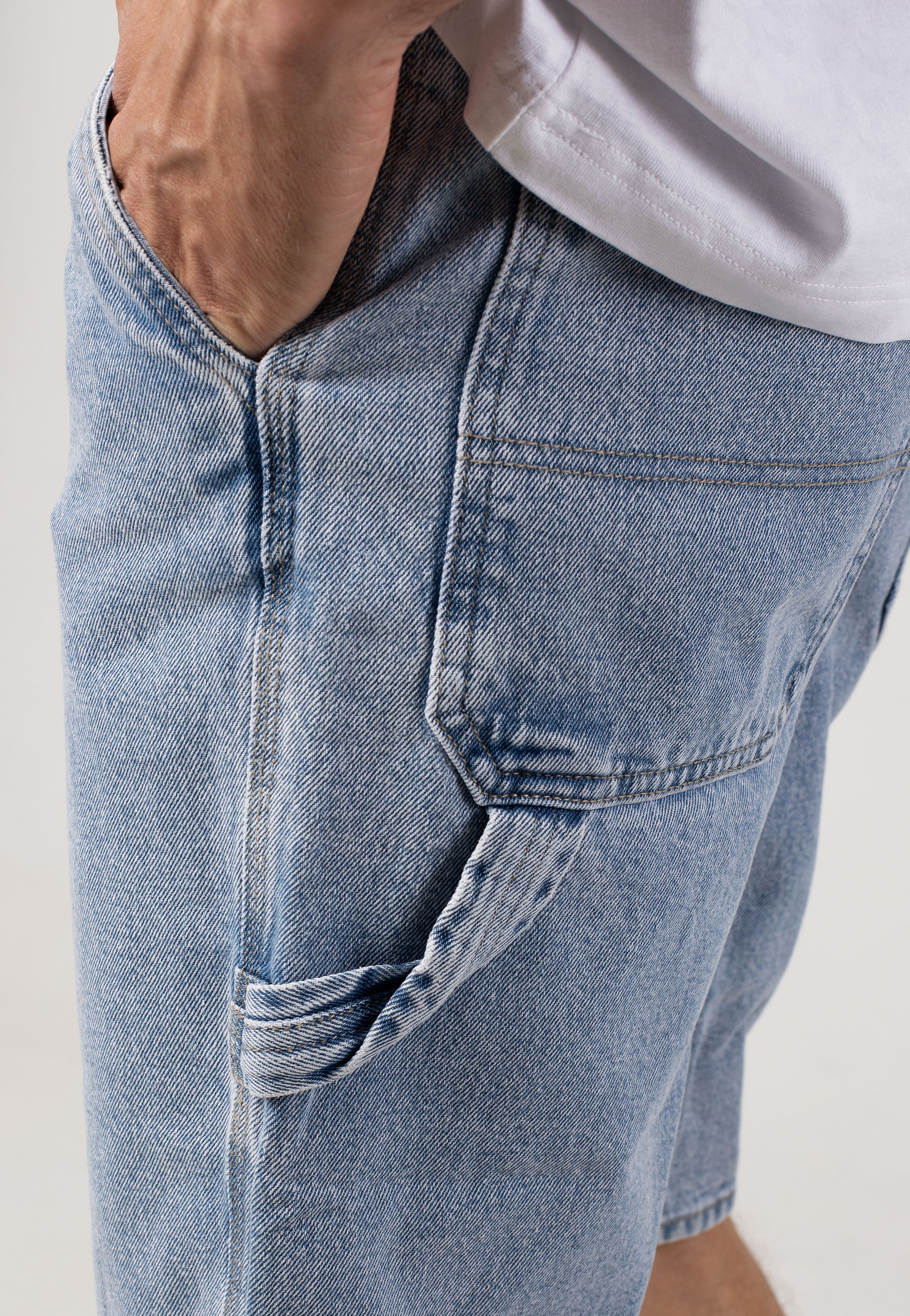 Only & Sons - Edge Car Light Blue Denim - Shorts - Image 6
