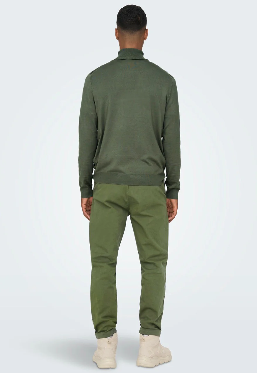 Only & Sons - Kent Cropped Winter Moss - Pants - Image 4