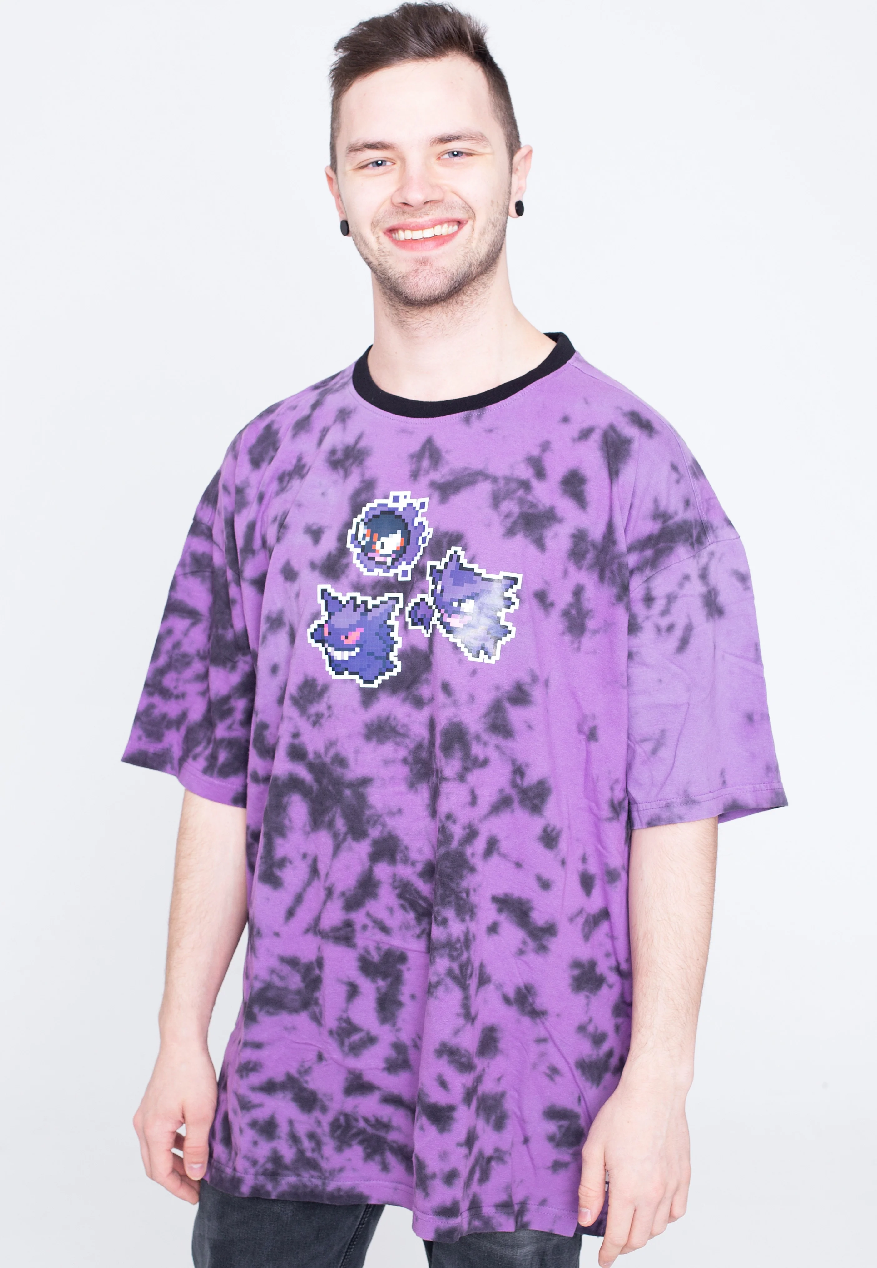Pokémon - Ghost Tie-Dye Purple Oversized - T-Shirt - Image 6