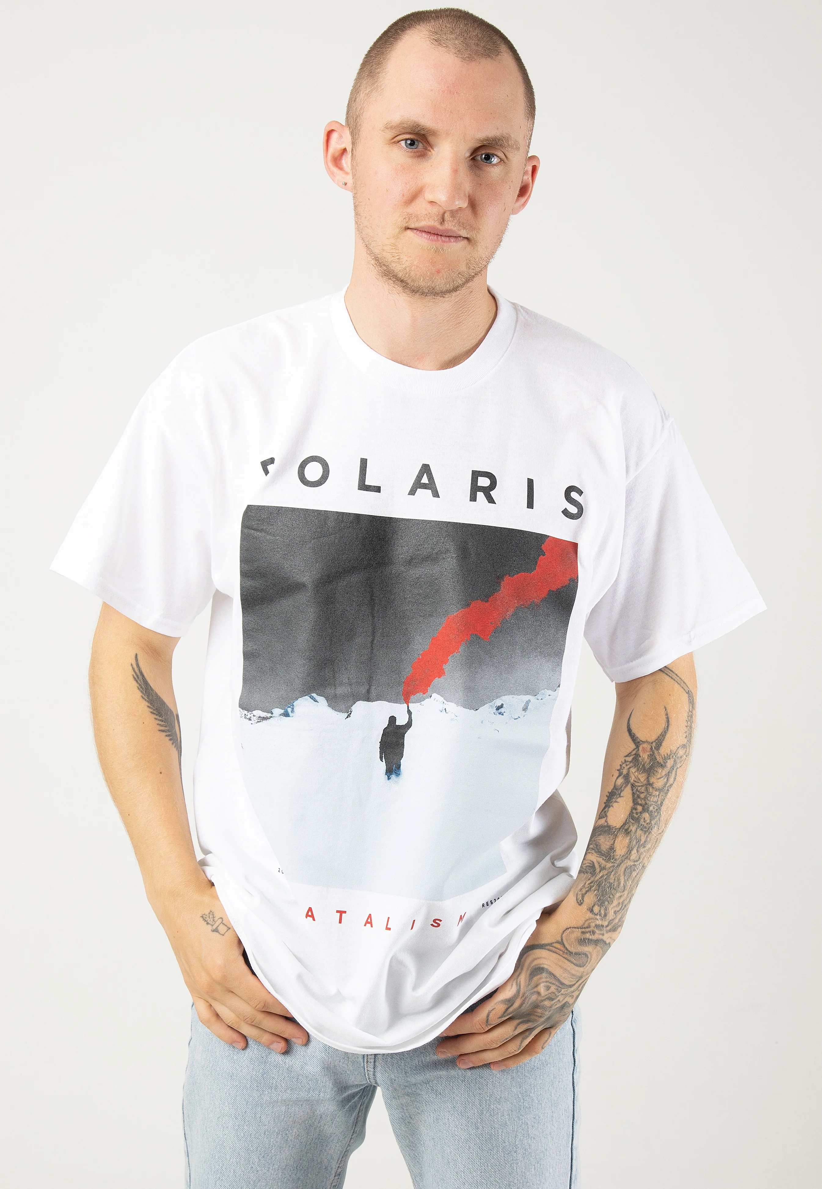 Fatalism White - T-Shirt - Image 4