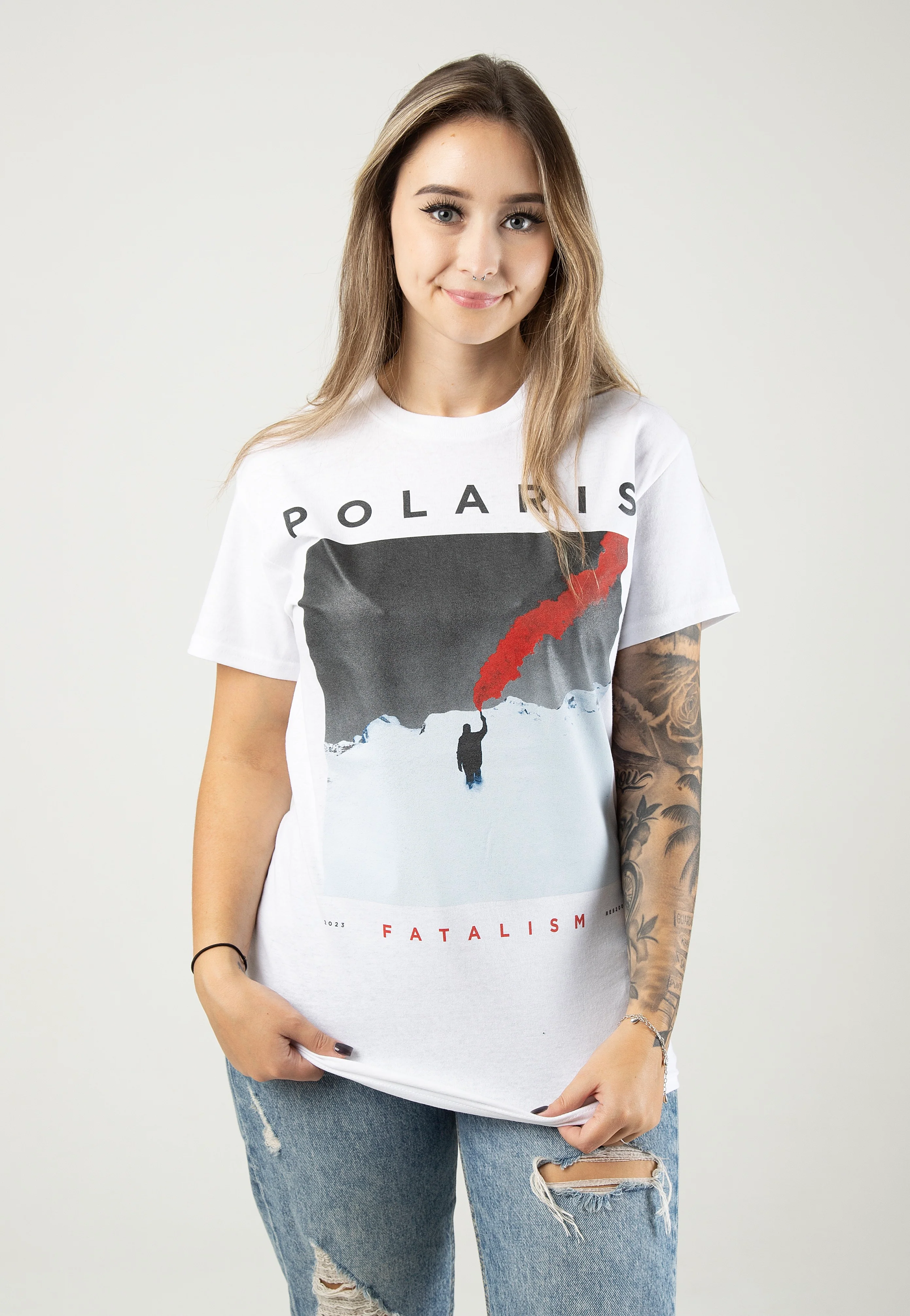 Fatalism White - T-Shirt - Image 6