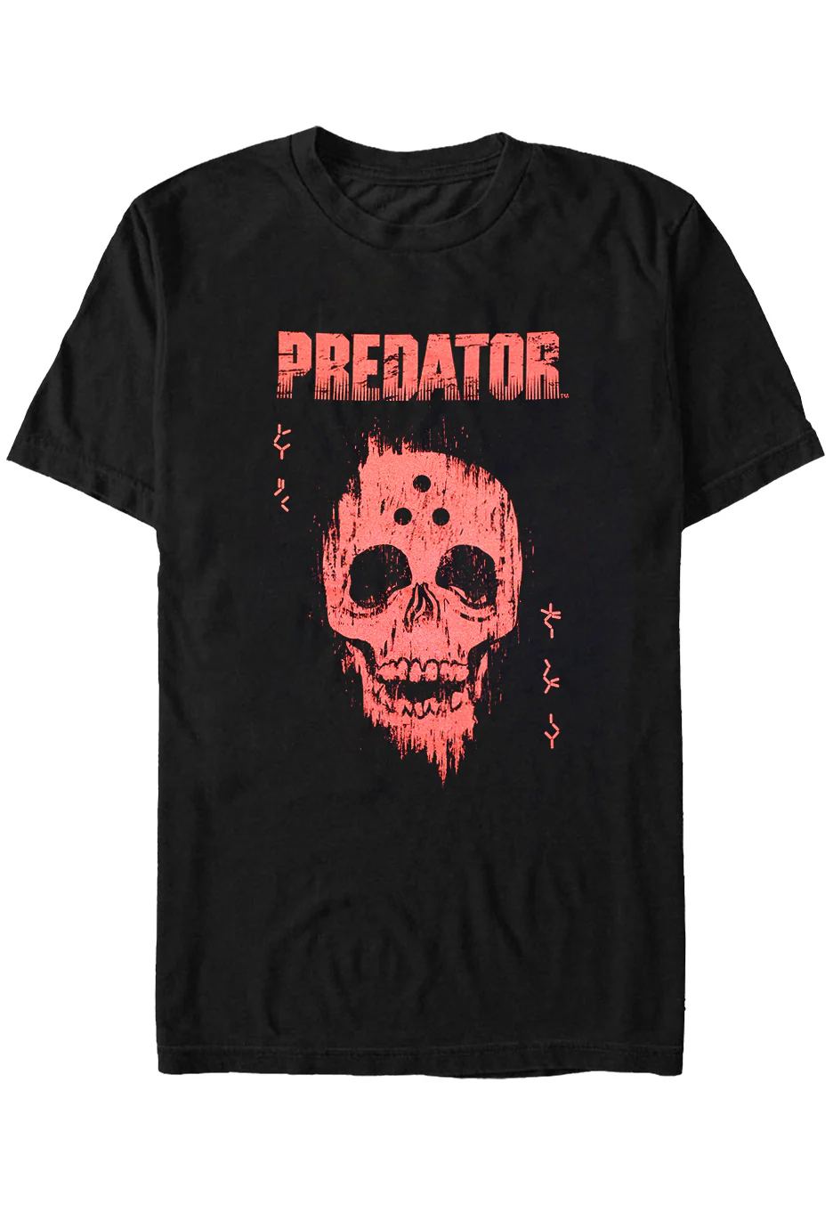 Predator - Red Distressed Skull - T-Shirt - Image 5