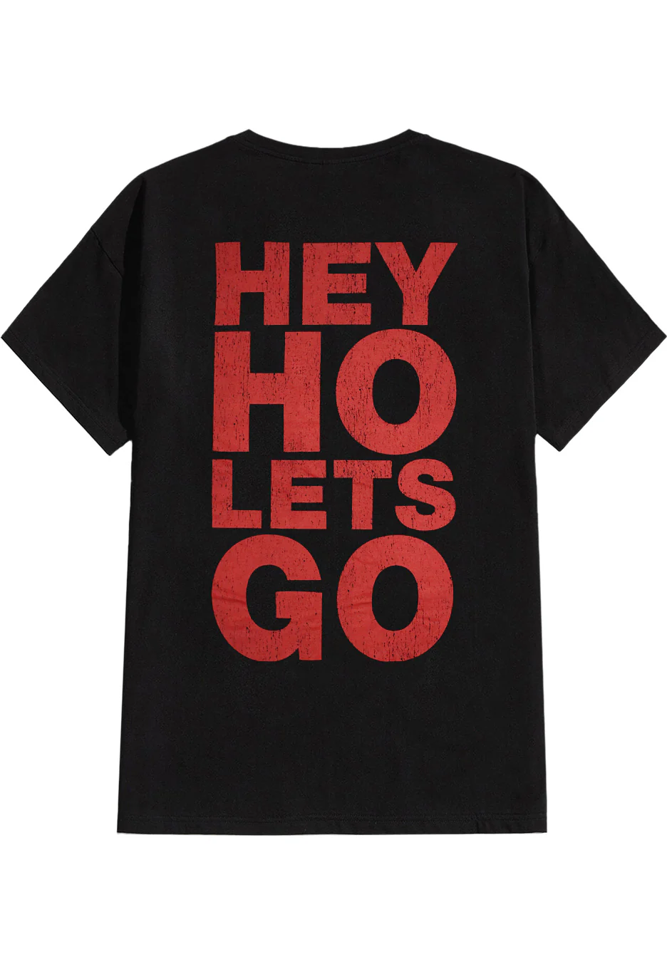 Ramones - Hey Ho Red Block Text - T-Shirt - Image 6