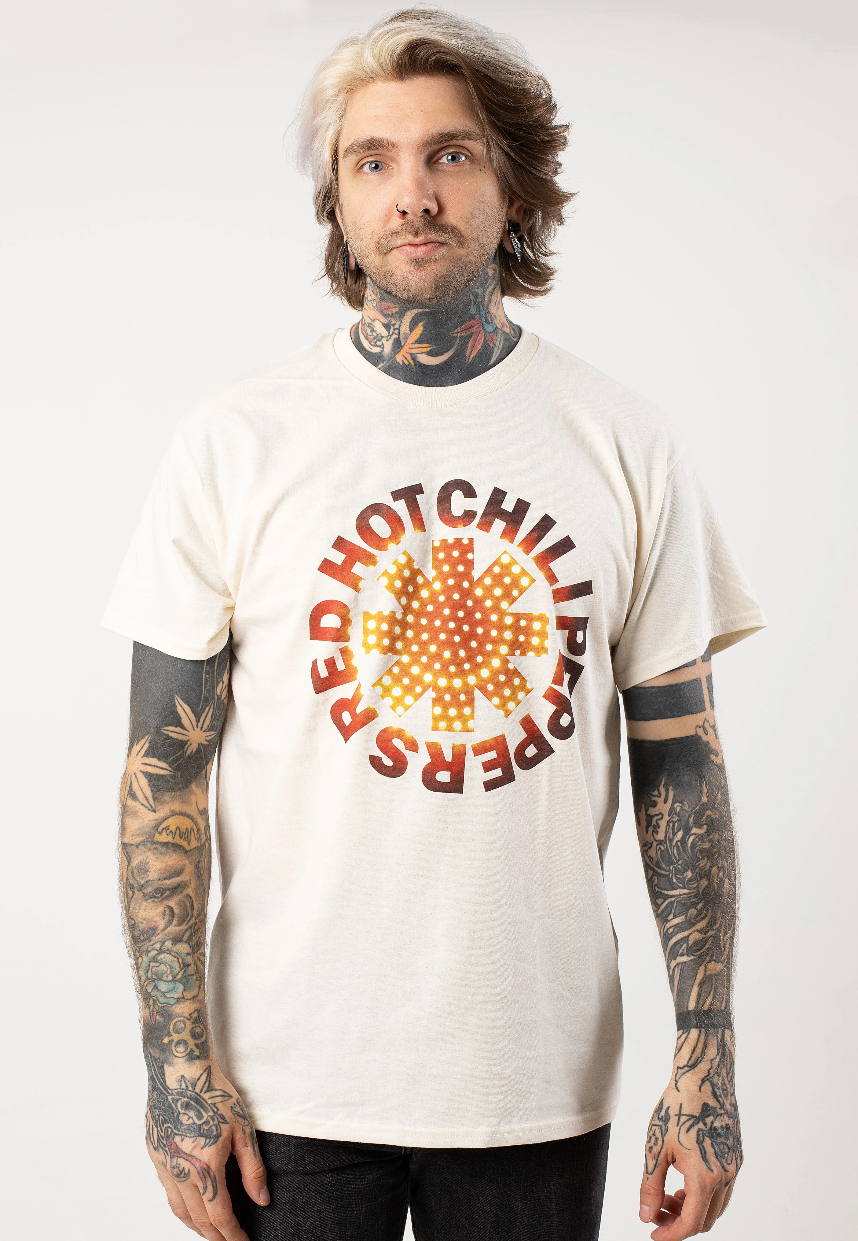 Red Hot Chili Peppers - Asterisk Light Cream - T-Shirt - Image 3