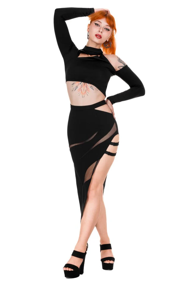 Restyle - Asymmetric Crop Black - Top - Image 2