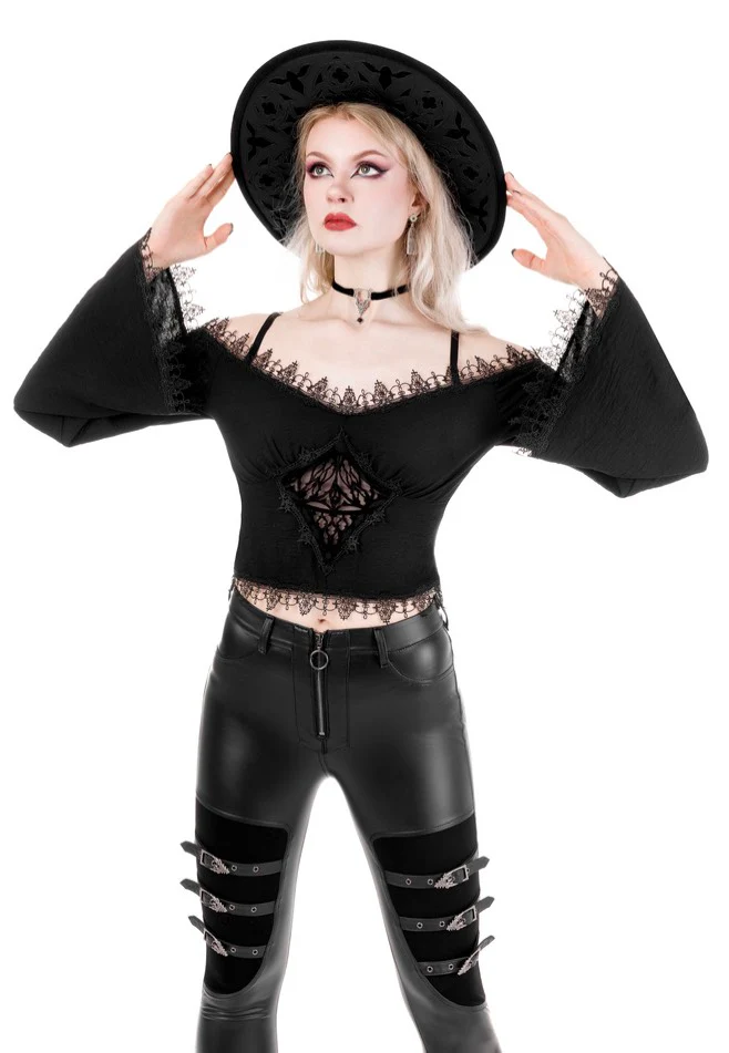 Restyle - Cathedralis Buckle Black - Pants - Image 13