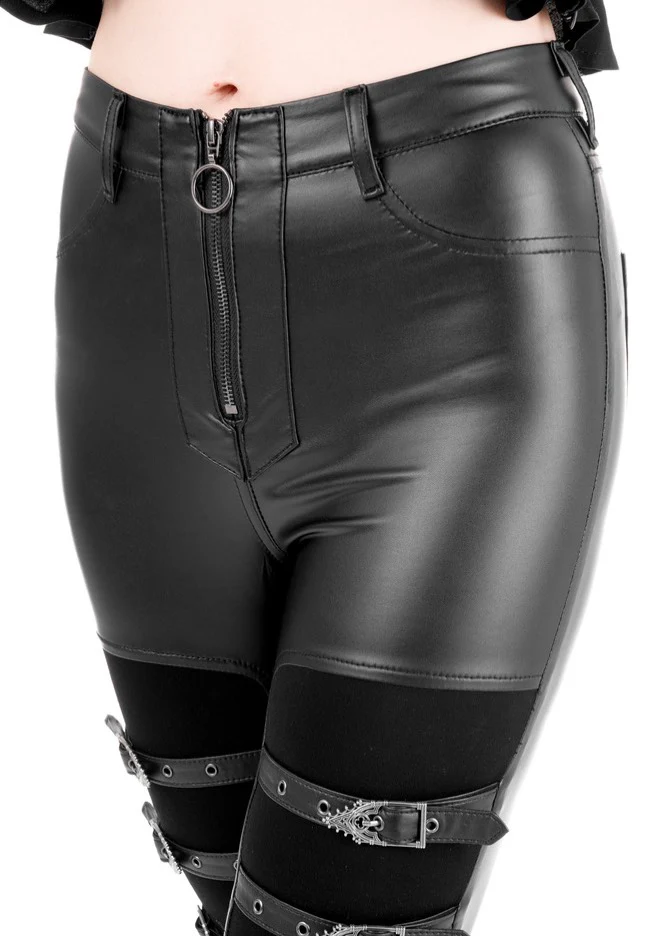 Restyle - Cathedralis Buckle Black - Pants - Image 3