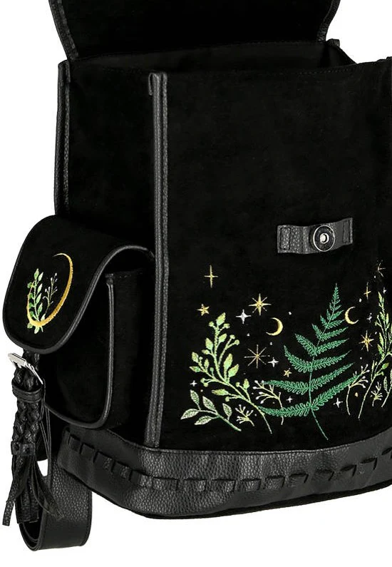 Restyle - Herbal With Fern And Crescent Black - Backpack - Image 7