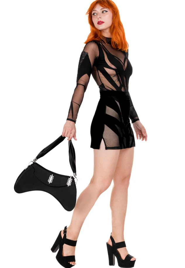Restyle - Phoenix Mini Fierce Black - Skirt - Image 7